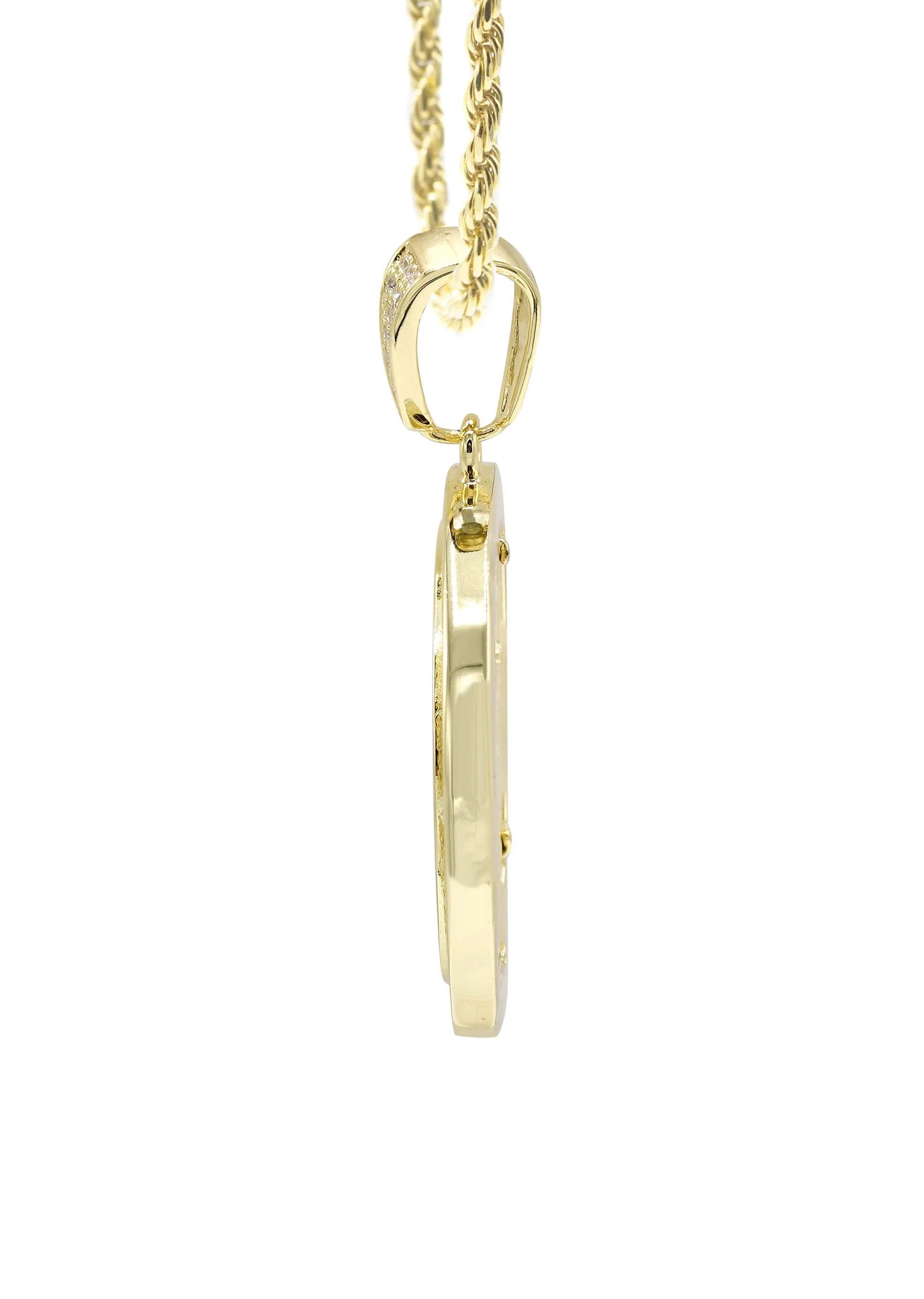 Silver Necklace - Gold Jesus Necklace | 18.6 Grams - Image 4