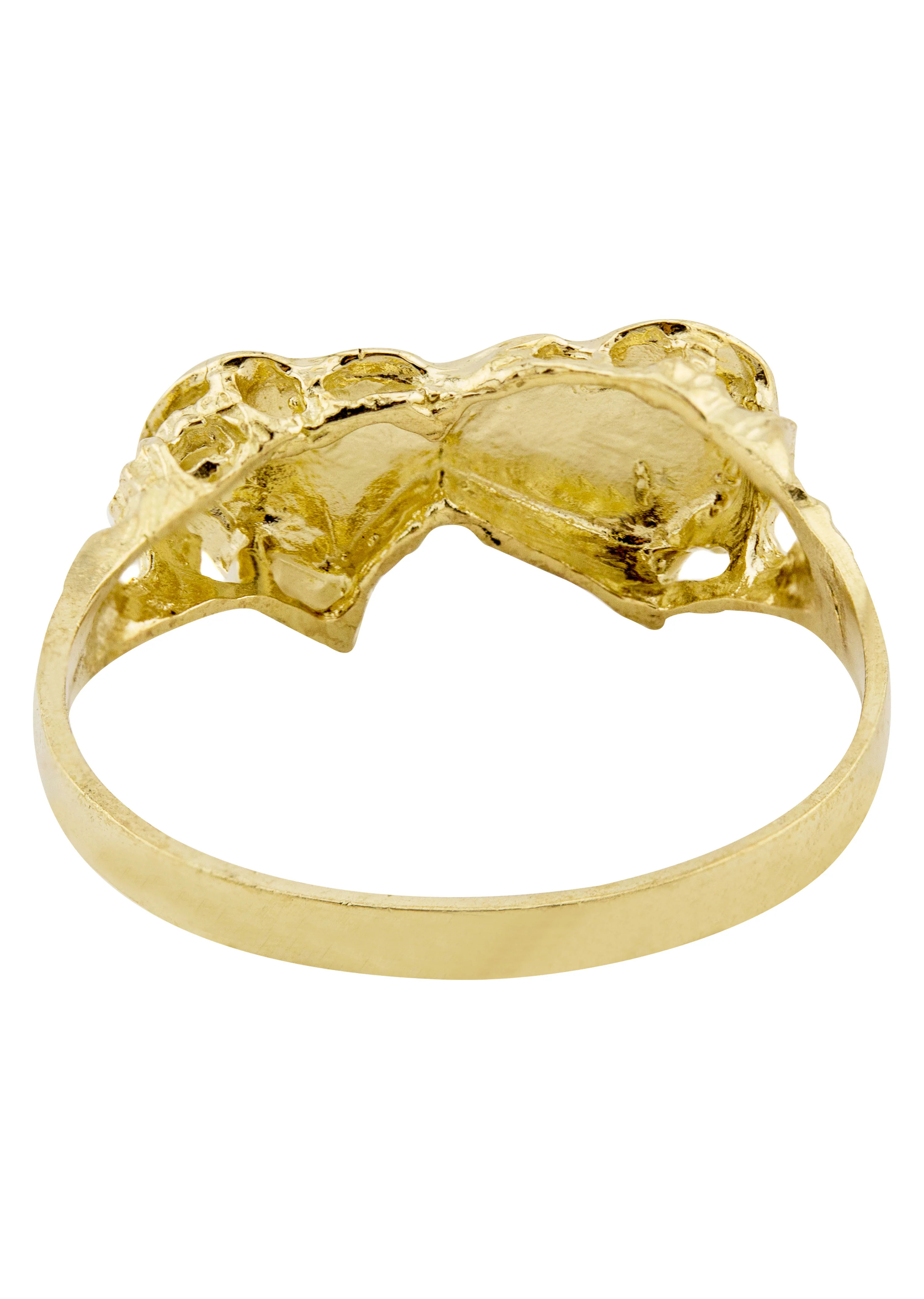 Mens Hearts Signet Ring - 10K Gold | 2 Grams - Image 3