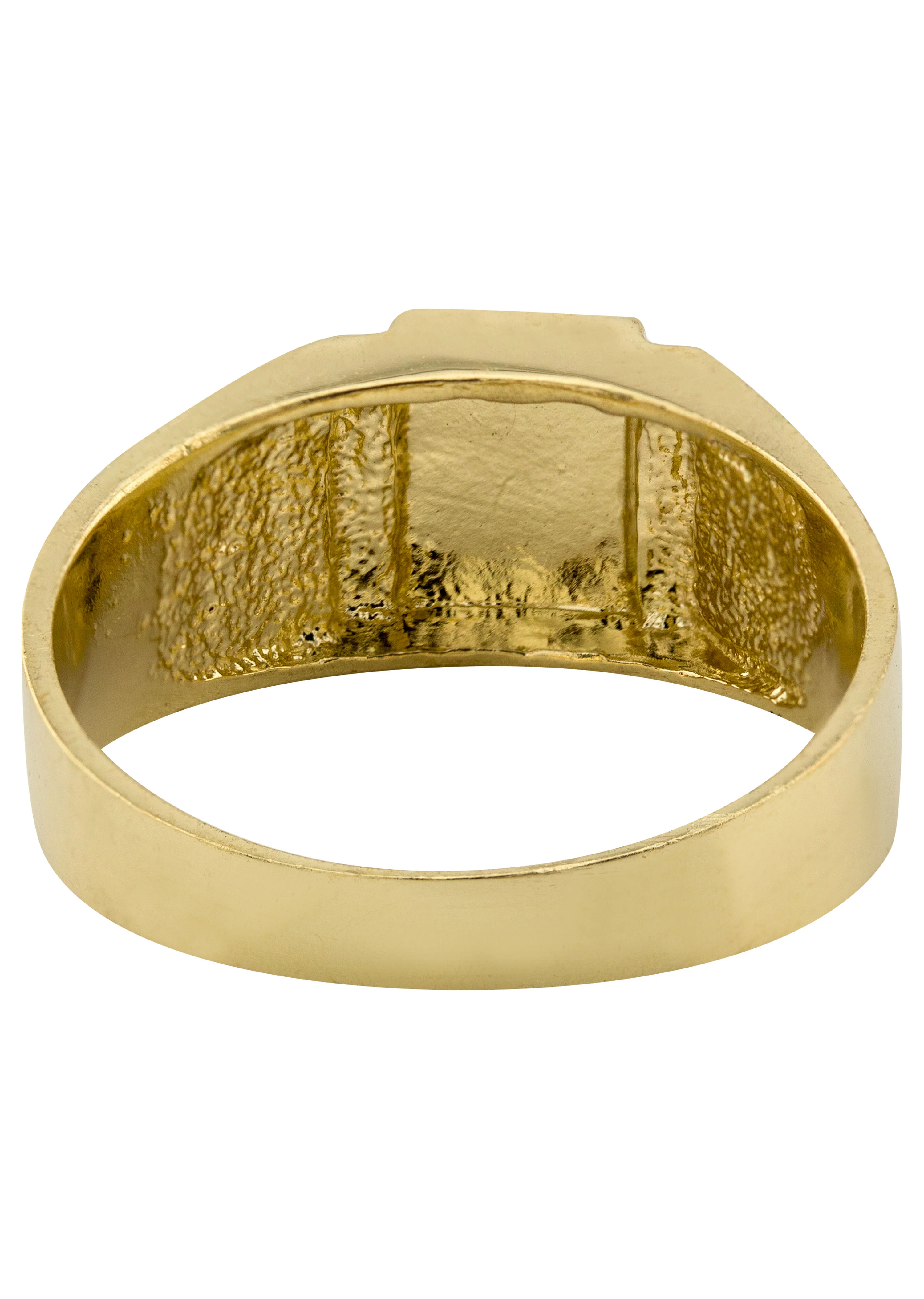 Mens Cross Signet Ring - 10K Gold | 5 Grams - Image 3