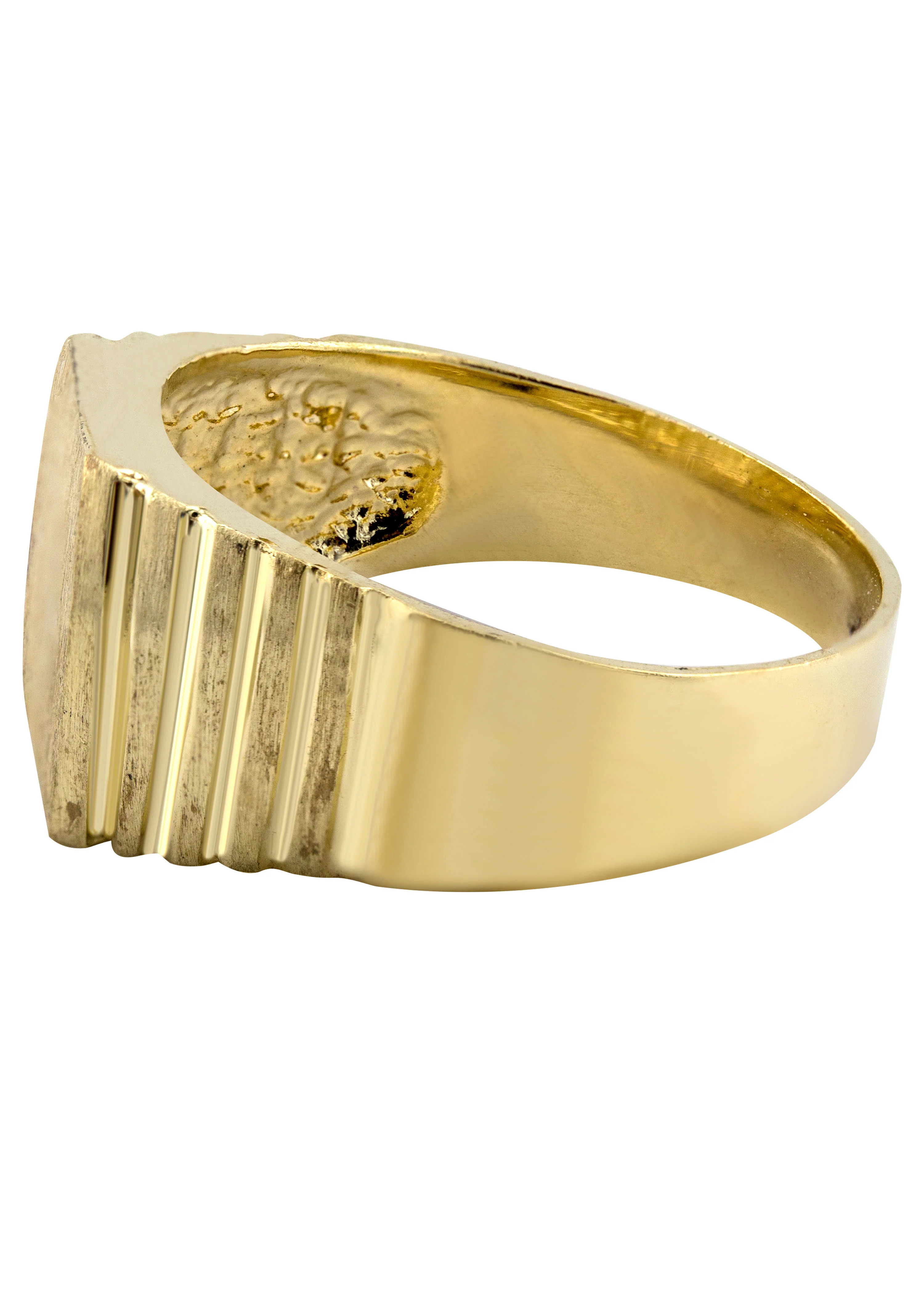 Mens Signet Ring - 10K Gold | 6 Grams - Image 2