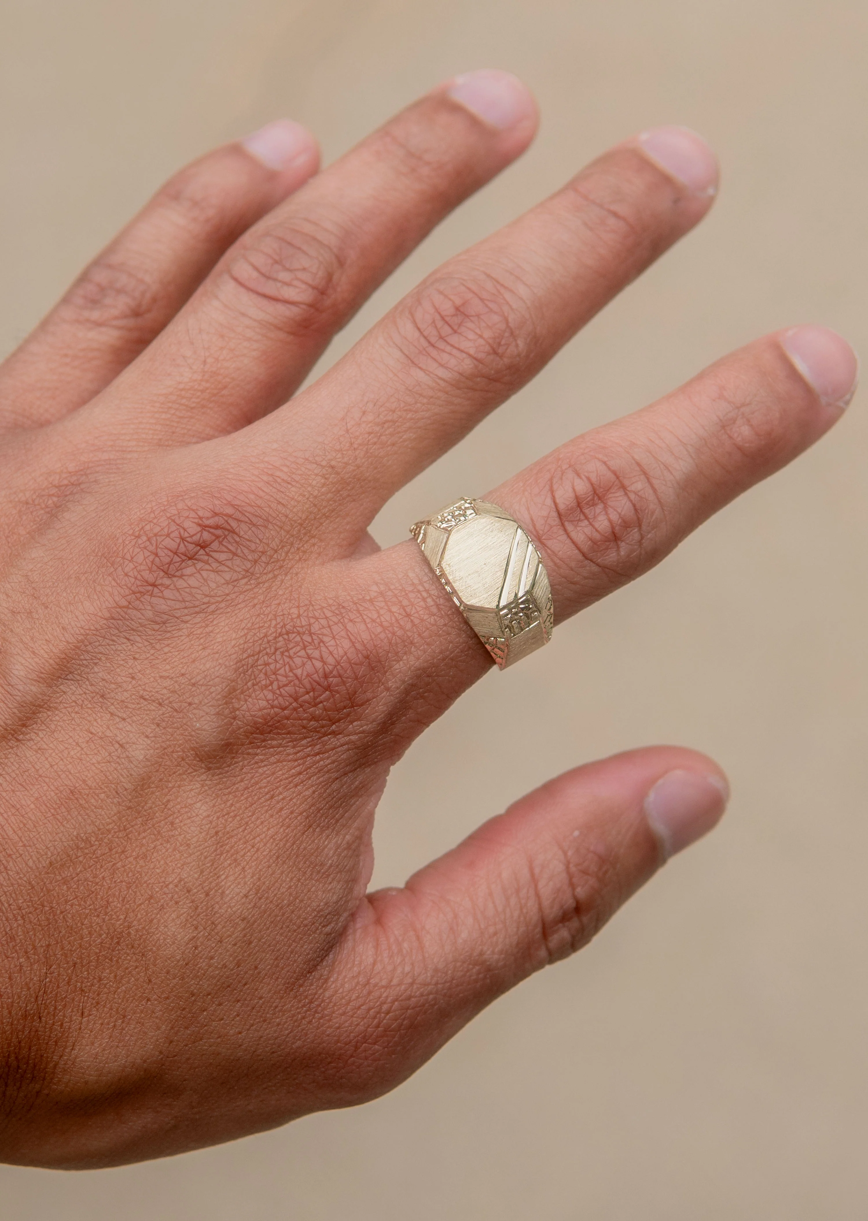 Mens Signet Ring - 10K Gold | 7 Grams - Image 5