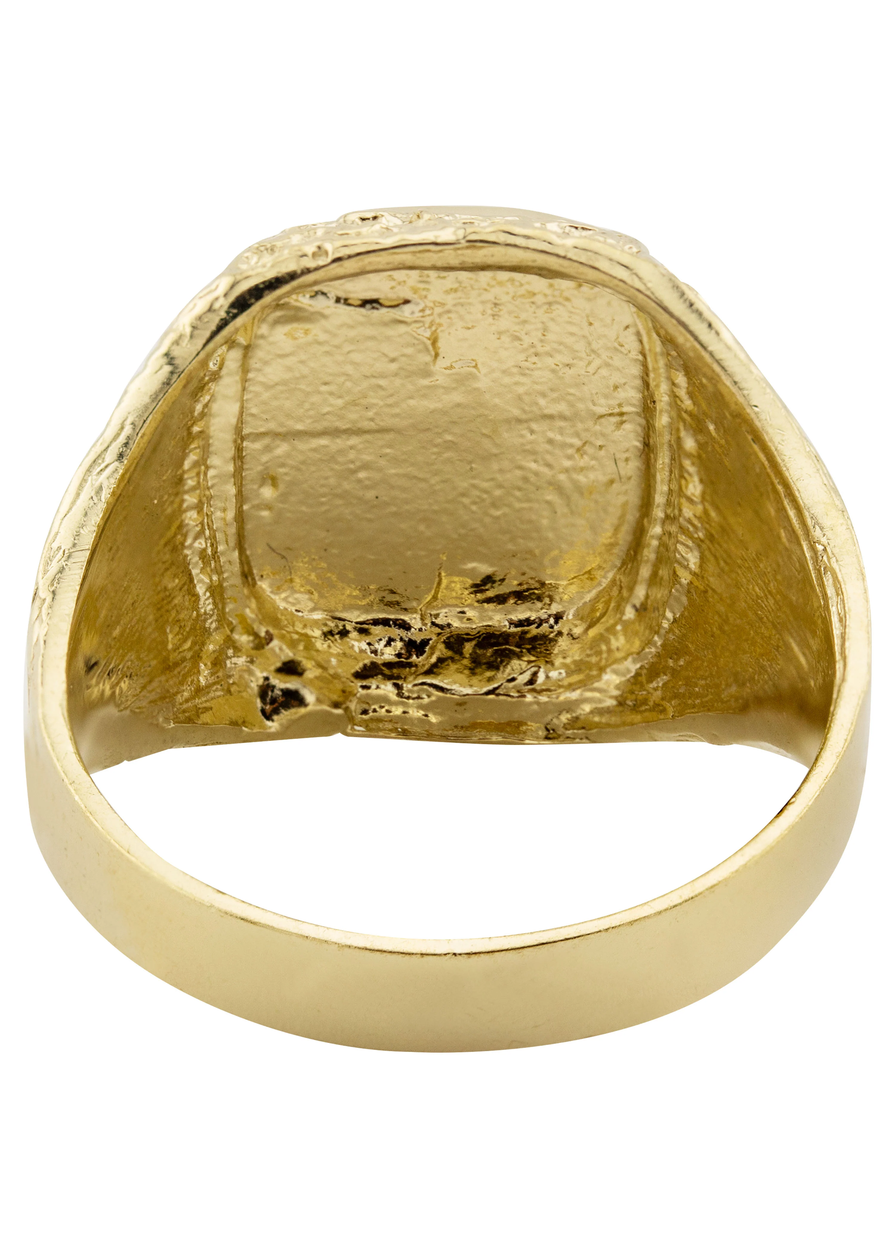 Mens Nugget Signet Ring - 10K Gold | 7 Grams - Image 3