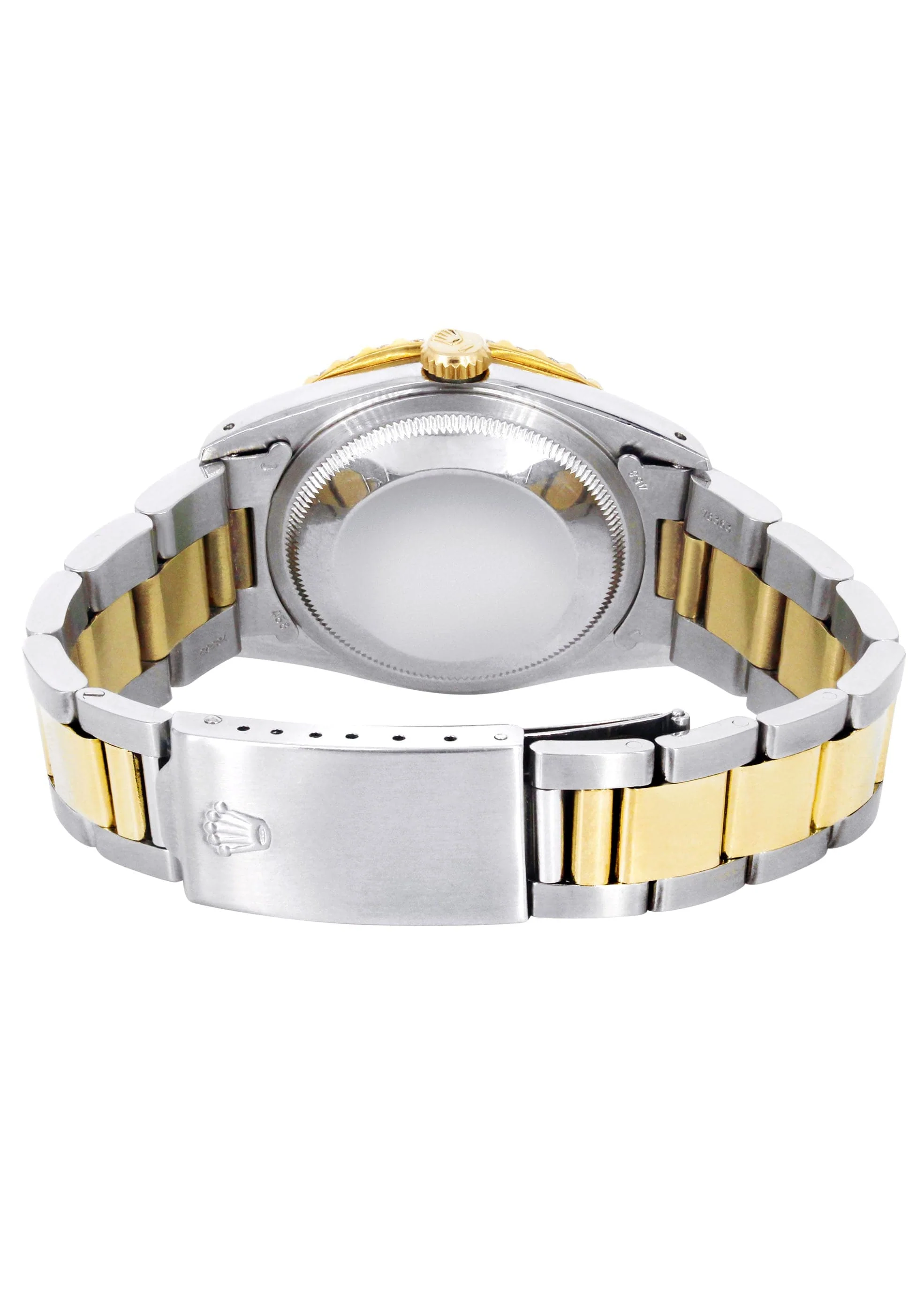 Gold Rolex Datejust Watch 16233 for Men | 36Mm | Red Dial | Oyster Band - Image 5
