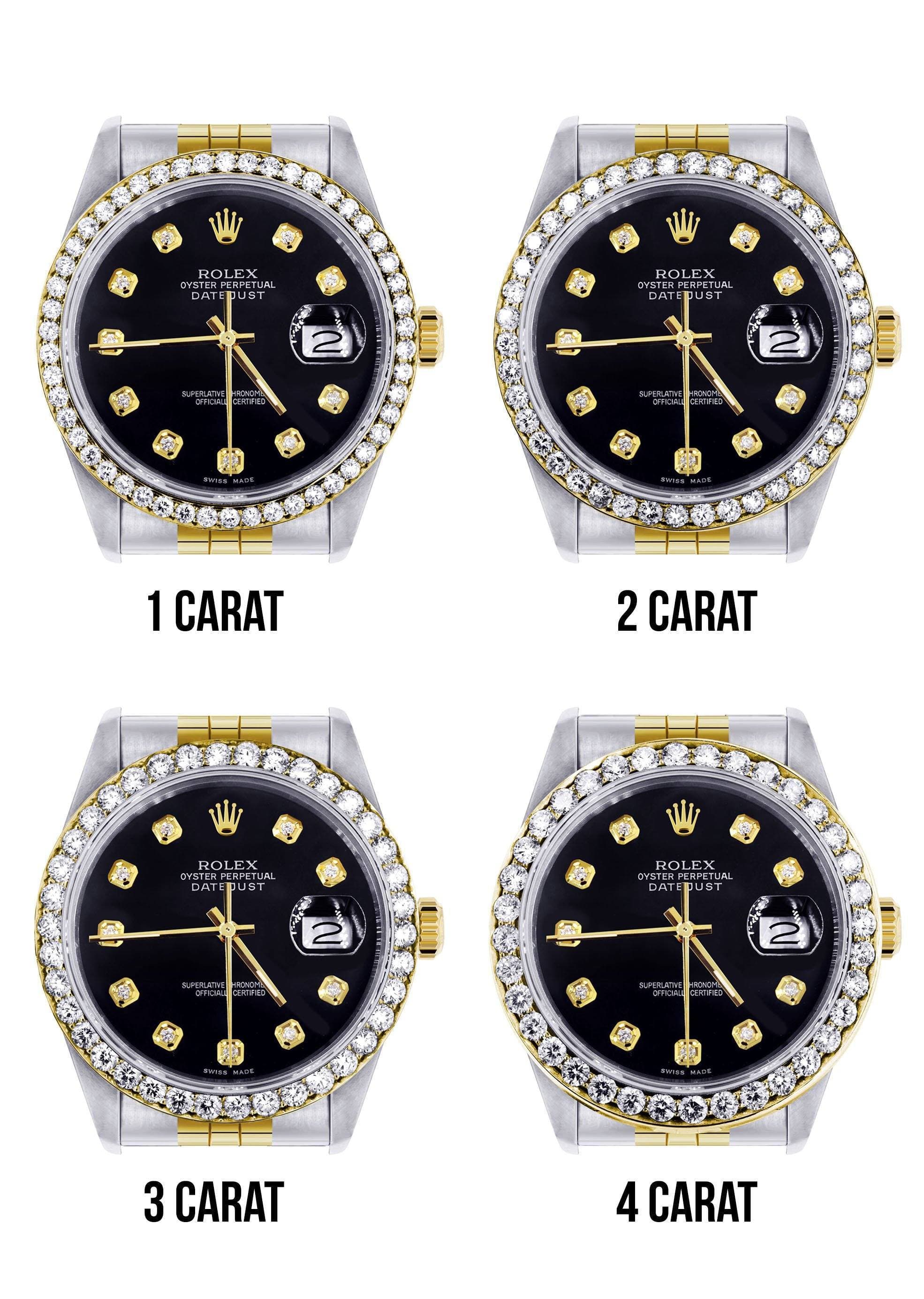 116233 | Hidden Clasp | Gold Rolex Datejust Watch | 36Mm | Black Dial | Jubilee Band - Image 7