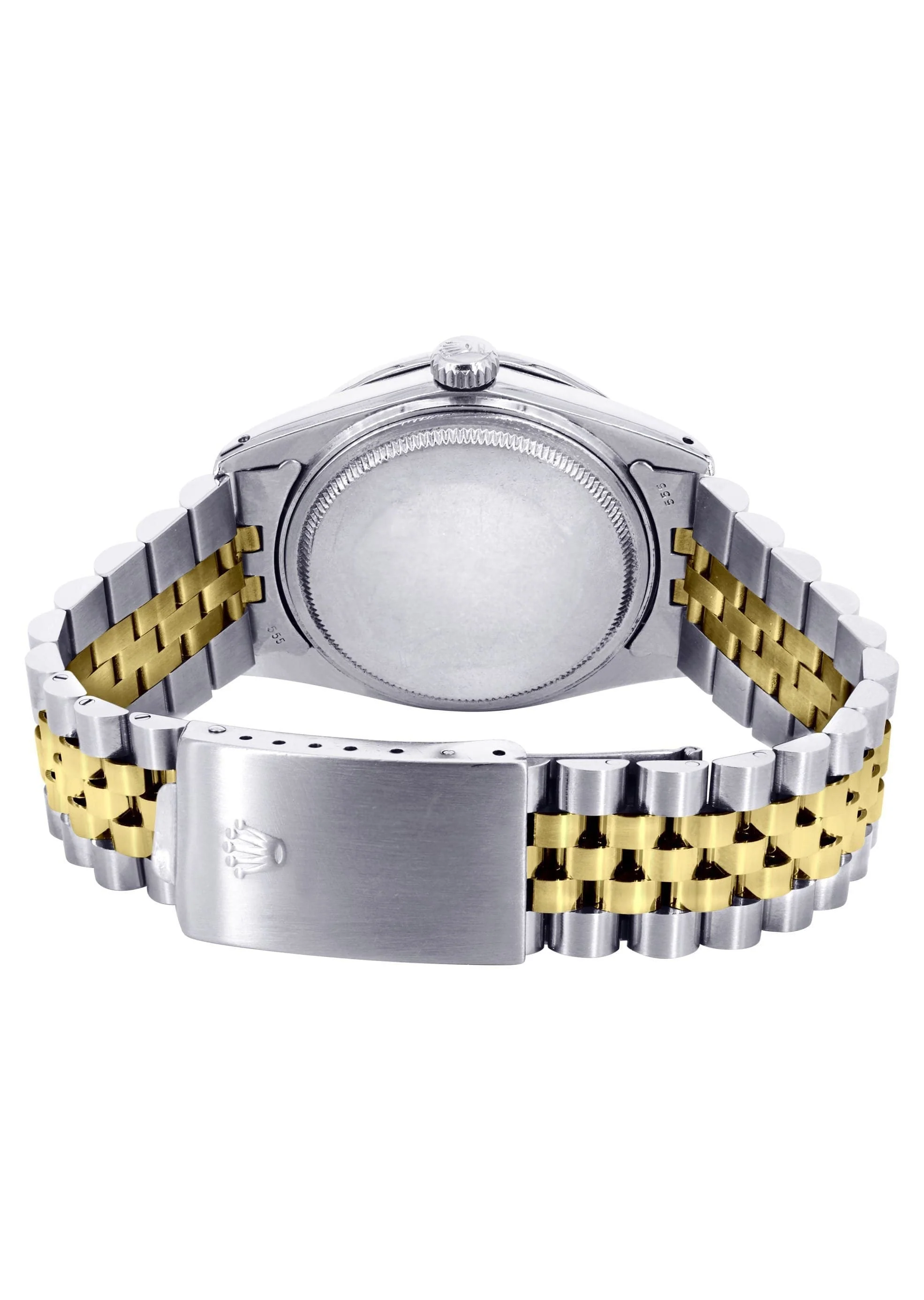 Gold Rolex Datejust Watch 16233 for Men | 36Mm | Green Dial | Jubilee Band - Image 5