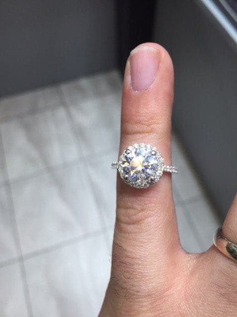 Halo Engagement Ring | Custom Order