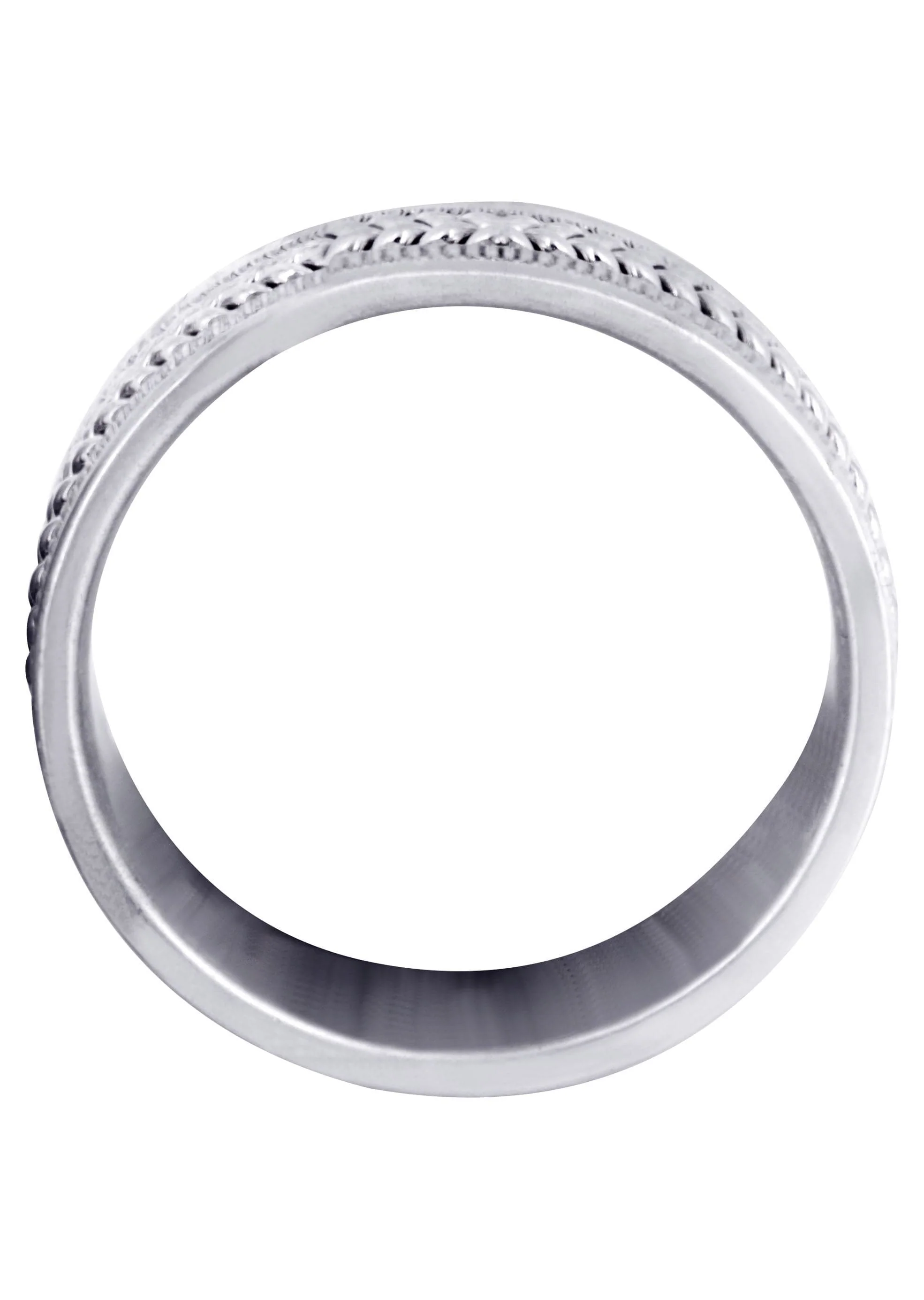 Hand Woven Mens Wedding Band | High Polish Finish (Alan) - Image 3