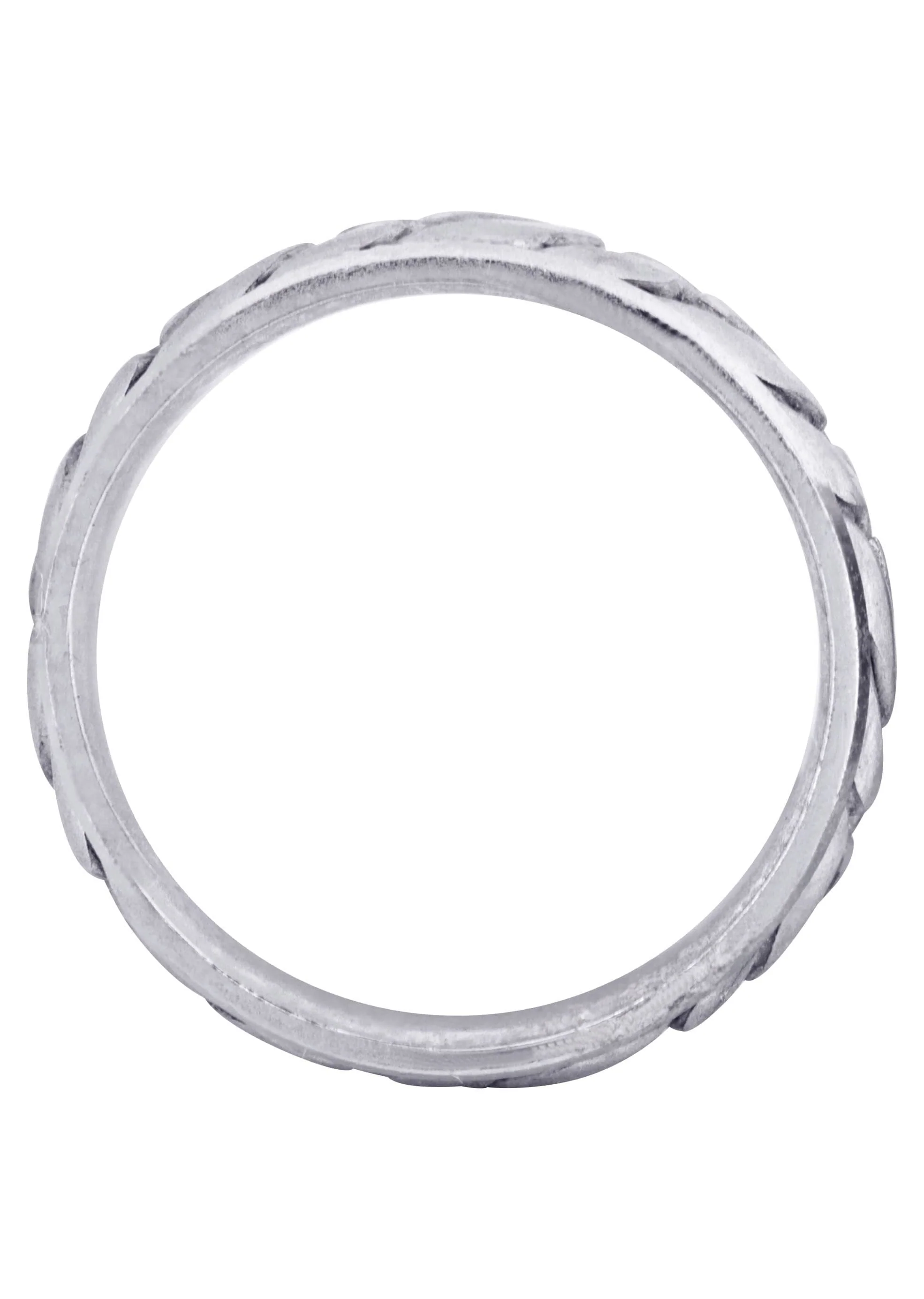 Hand Woven Mens Wedding Band | Satin Finish (Colin) - Image 3