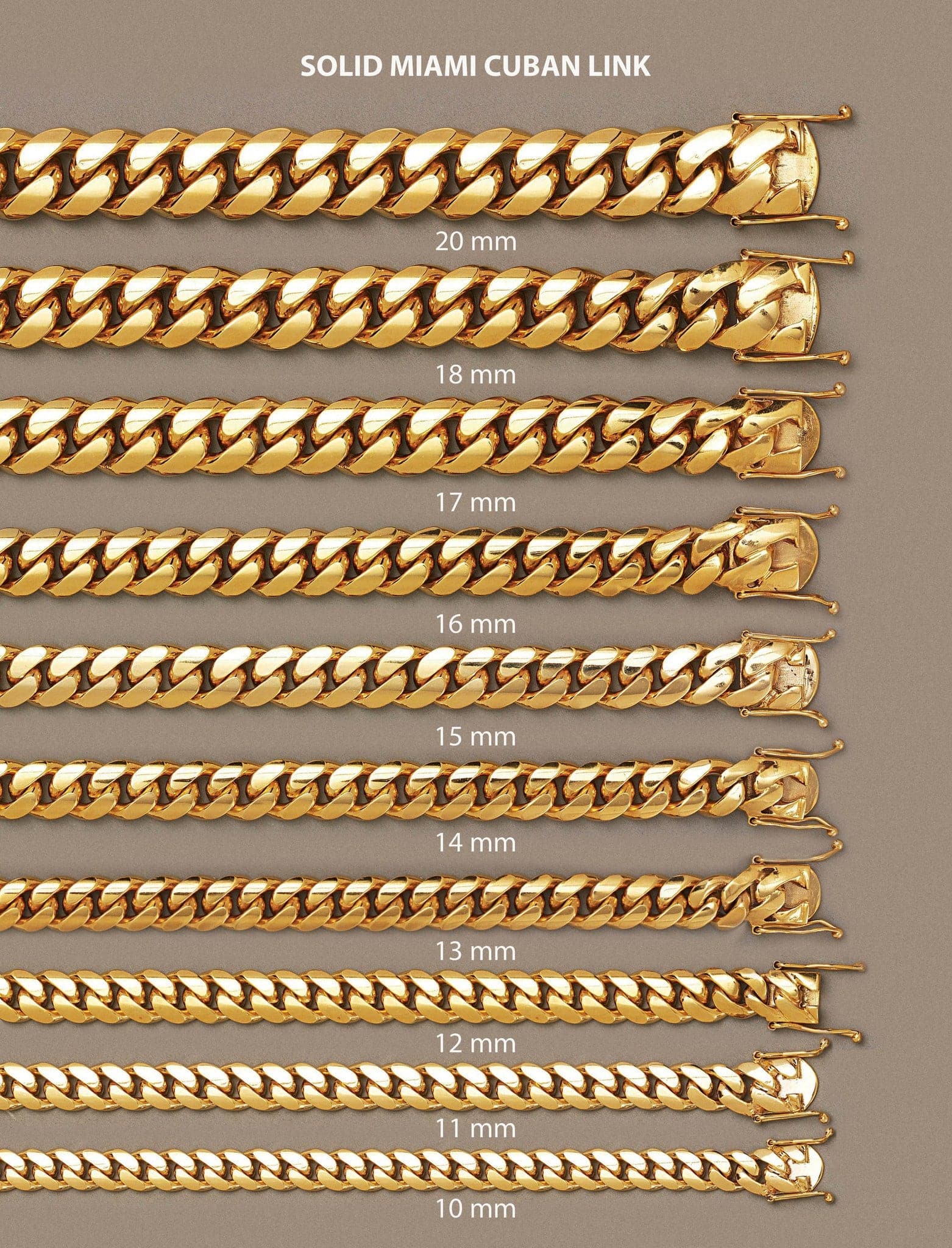 Heavy Solid Gold Miami Cuban Link Chain Customizable (10MM-20MM) - Image 4