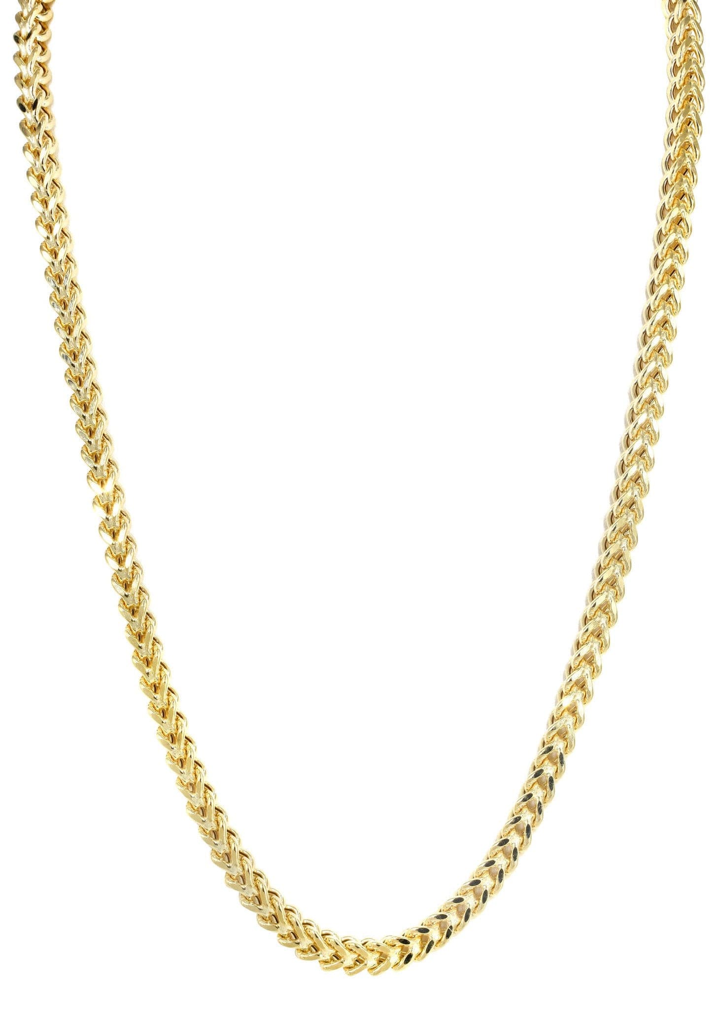 Mens 10K Yellow Semi Solid Franco Chain - Image 3