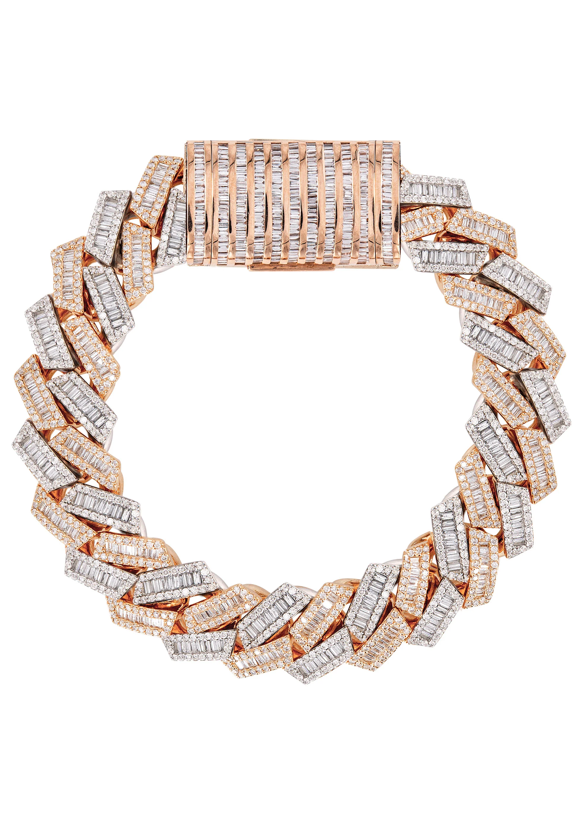 High End Jewelry - Iced Out Cuban Baguette Bracelet - Image 5
