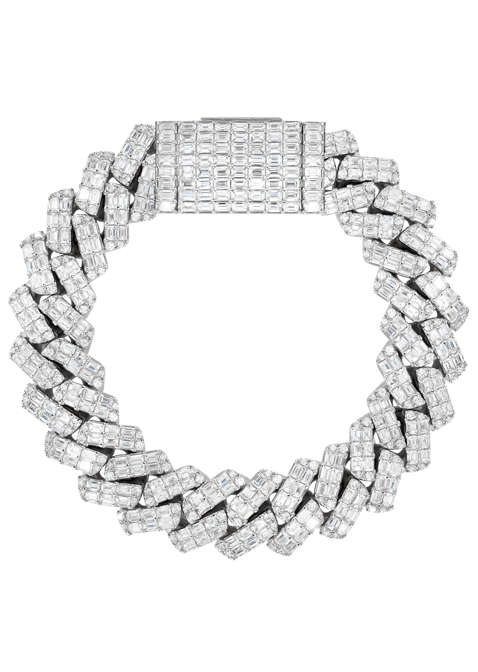 High End Jewelry - Iced Out Baguette Miami Cuban Link Bracelet - Image 5
