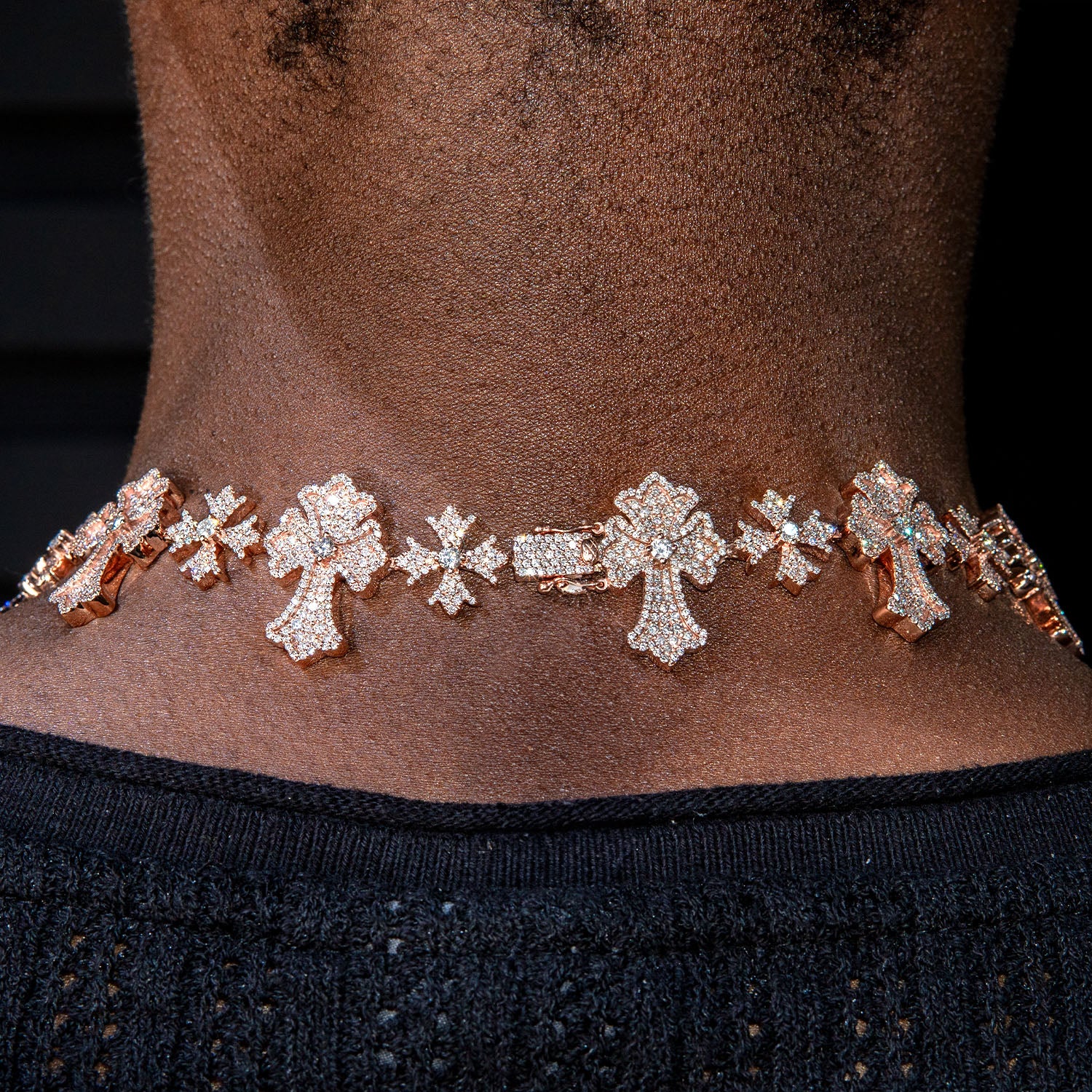 High End Jewelry - Iced Out Diamond Cross Chain - Image 4
