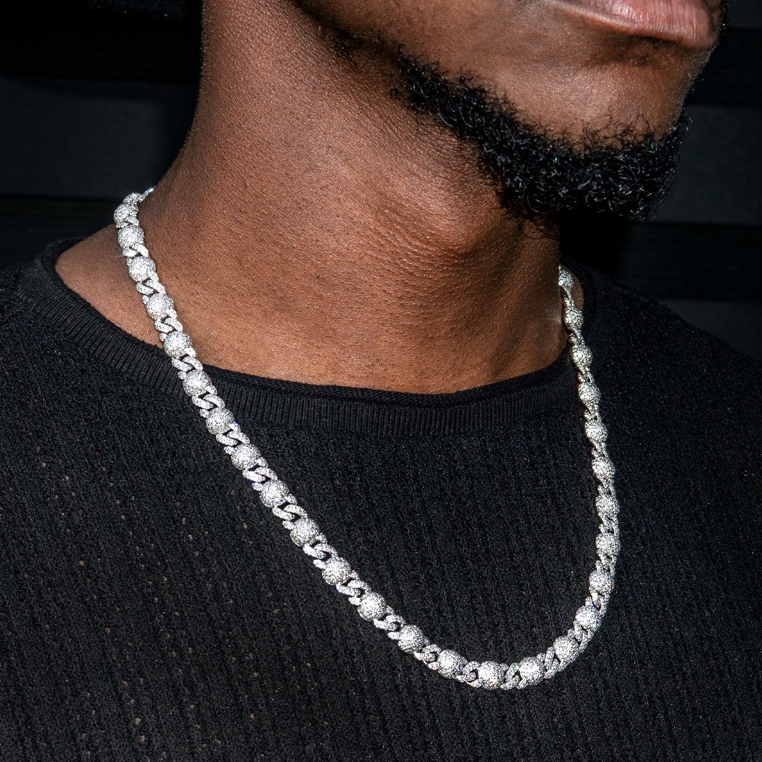 High End Jewelry - Diamond White Gold Iced Out Chain - Image 2