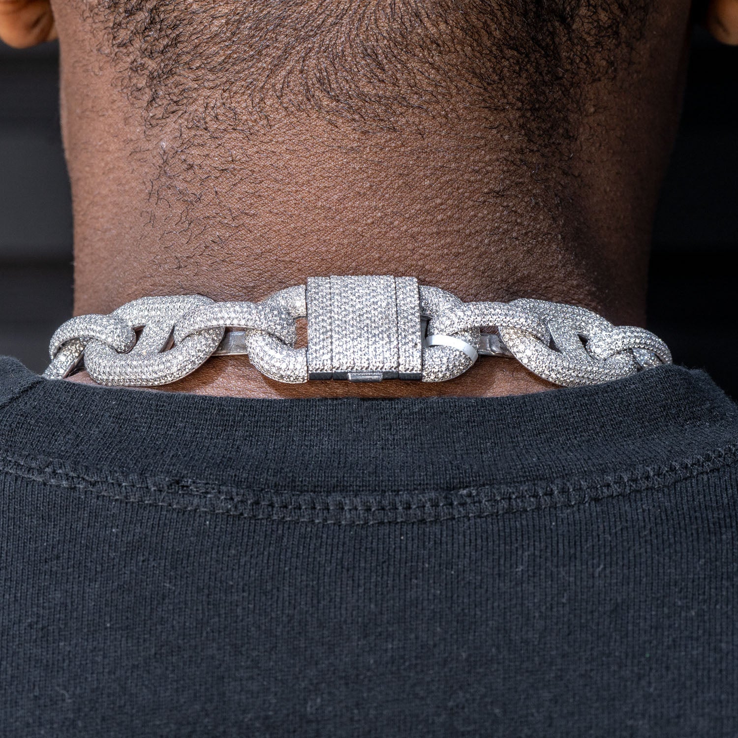 High End Jewelry - Iced Out Diamond Mariner Link Chain - Image 4