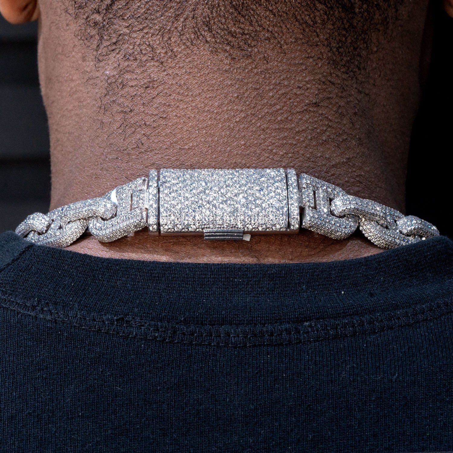 High End Jewelry - Iced Out Diamond Mariner Link Chain - Image 4