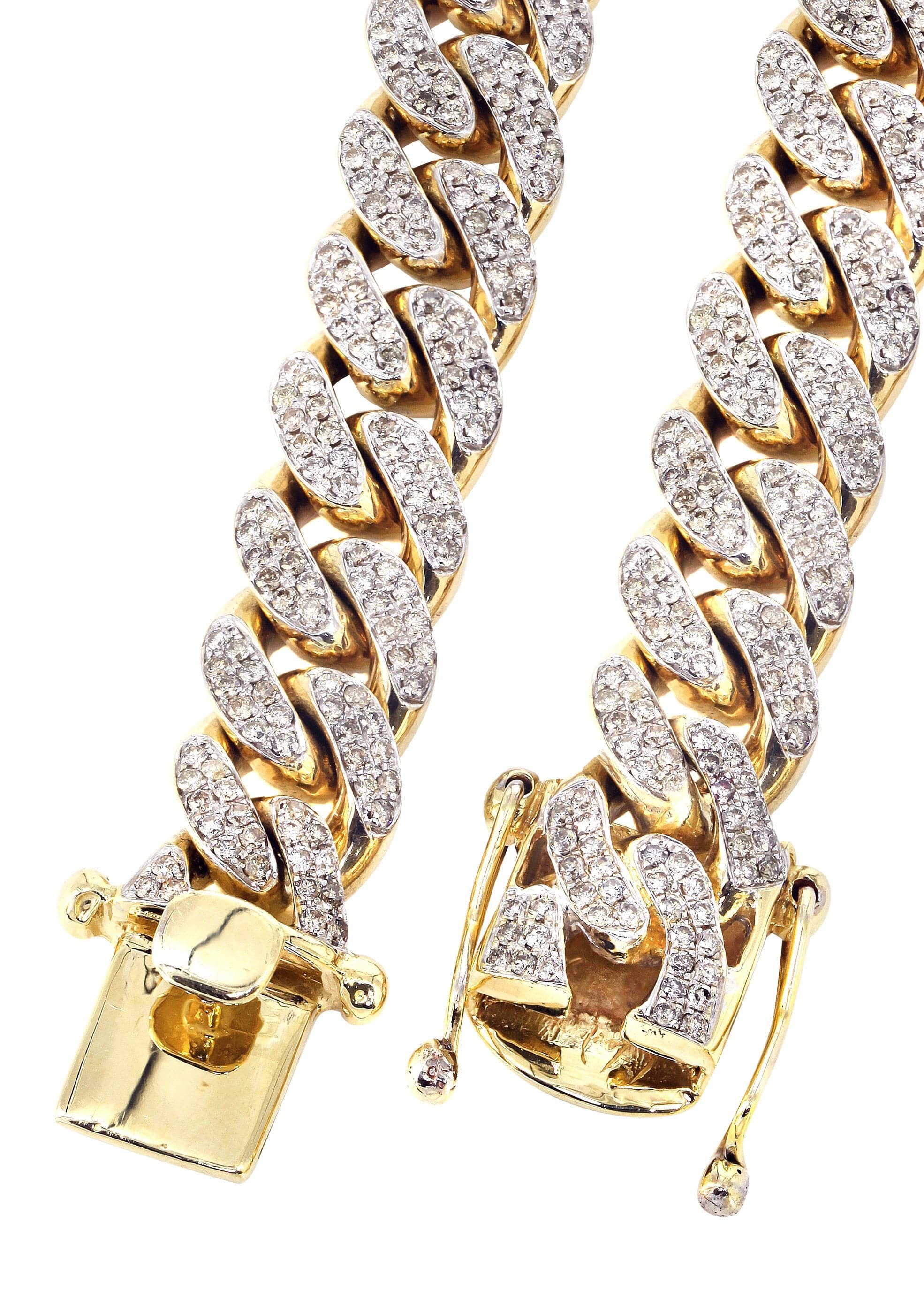 Iced Out Diamond Miami Cuban Link Chain Customizable (10MM-20MM) - Image 3