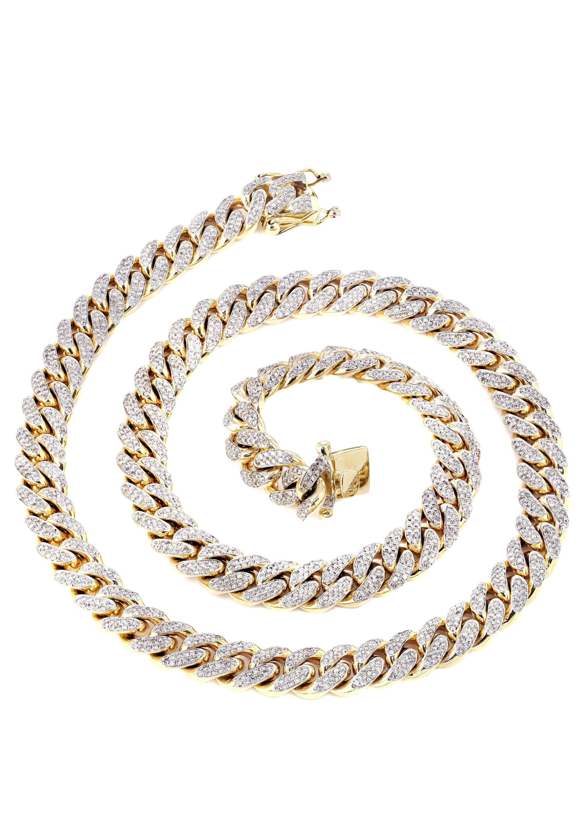 Iced Out Diamond Miami Cuban Link Chain Customizable (10MM-20MM) - Image 4