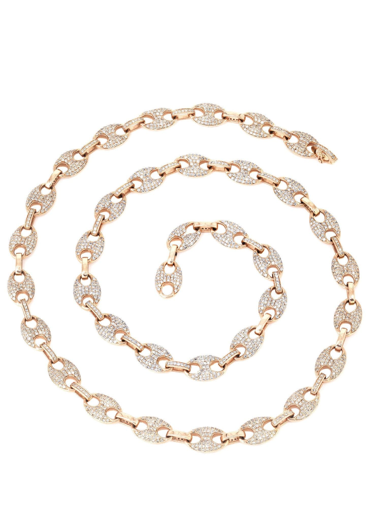 Iced Out Puff Chain | 9.25 Carats | 9 Mm Width | 24 Inch Length - Image 4