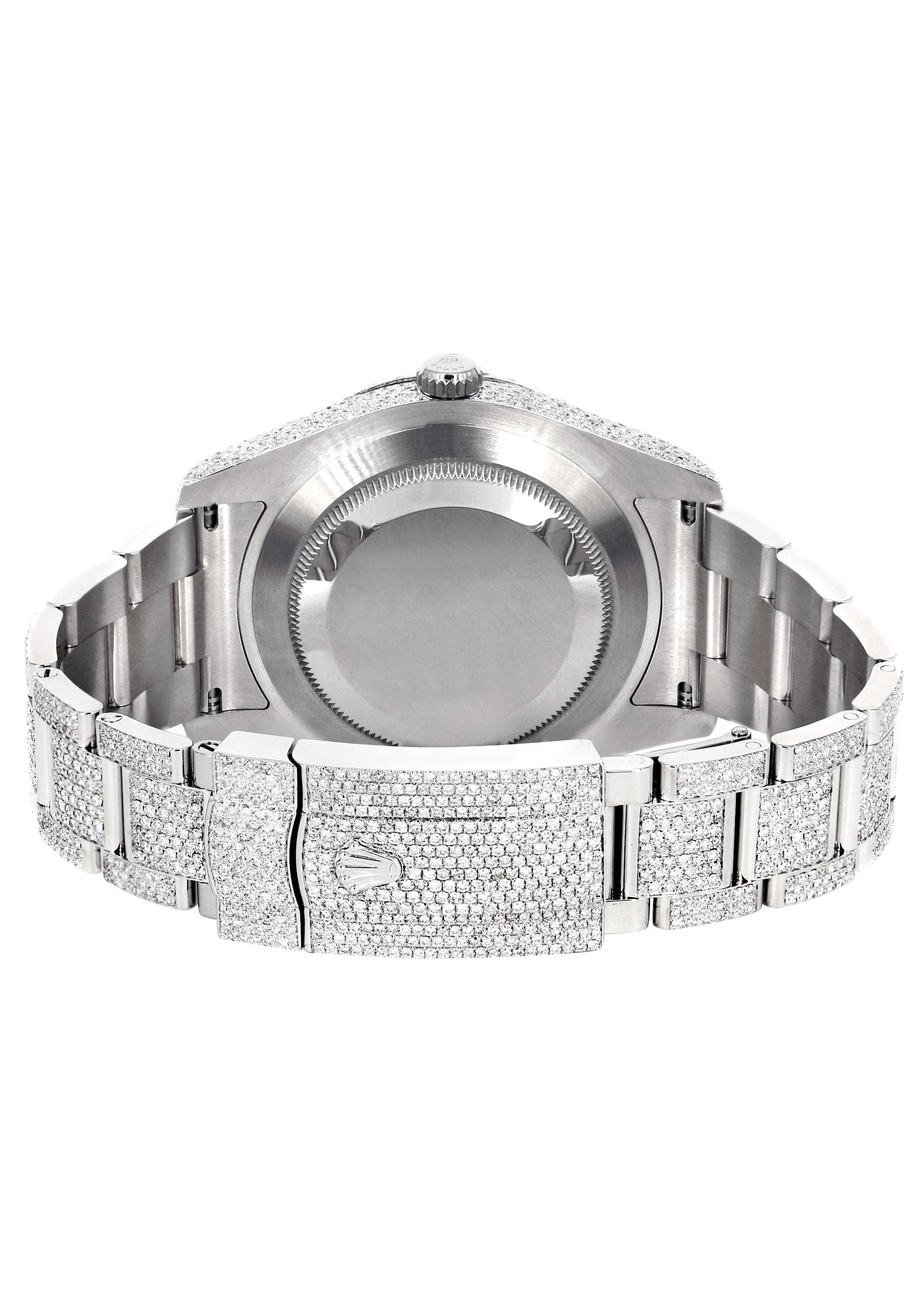Iced Out Rolex Datejust 36 MM | Stainless Steel | 16.5 Carats of Diamonds | Green Mother of Pearl Diamond Dial | Oyster Band | Model 116200 - Image 5