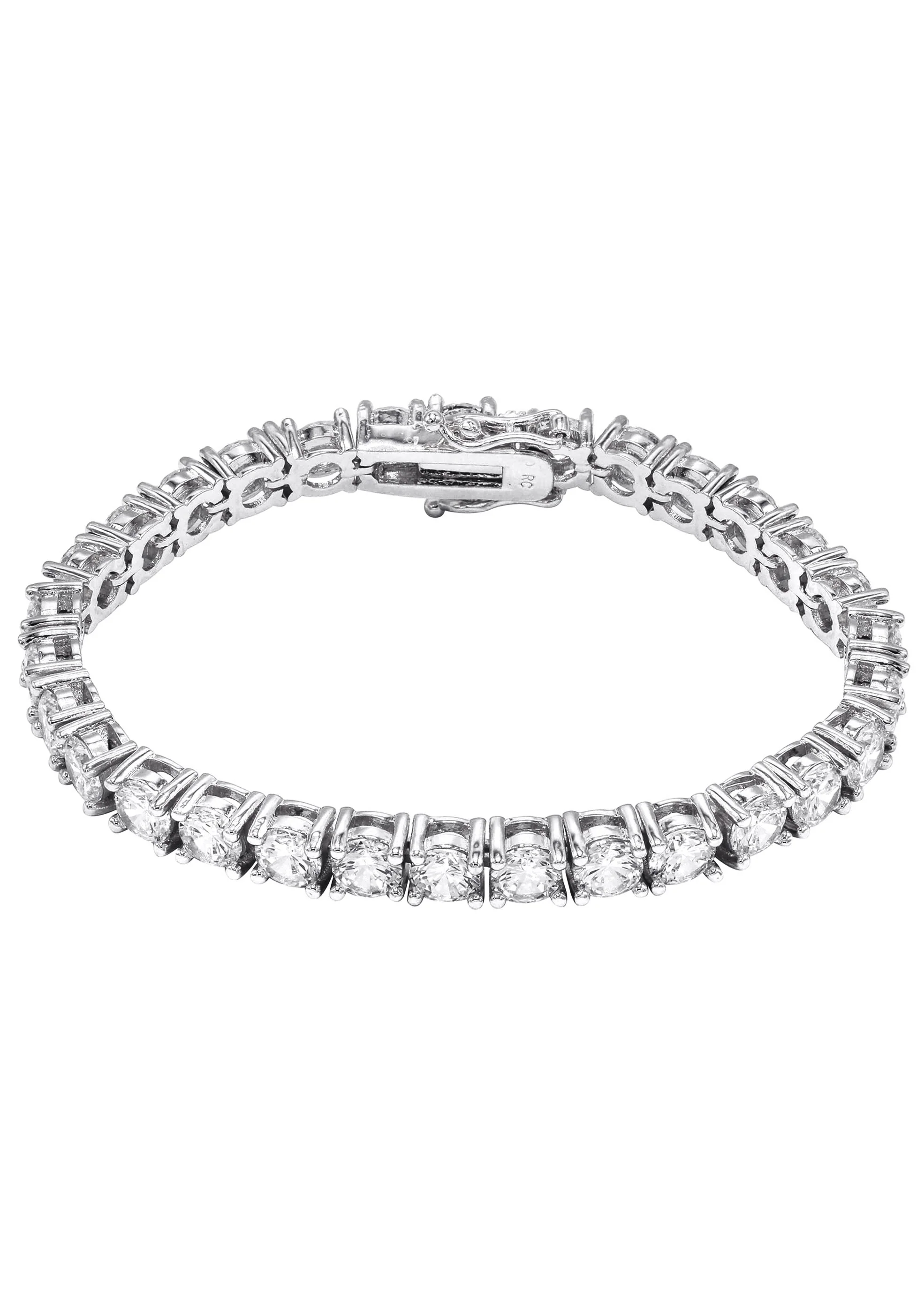 Lab Grown Diamond Tennis Bracelet - 14K White Gold