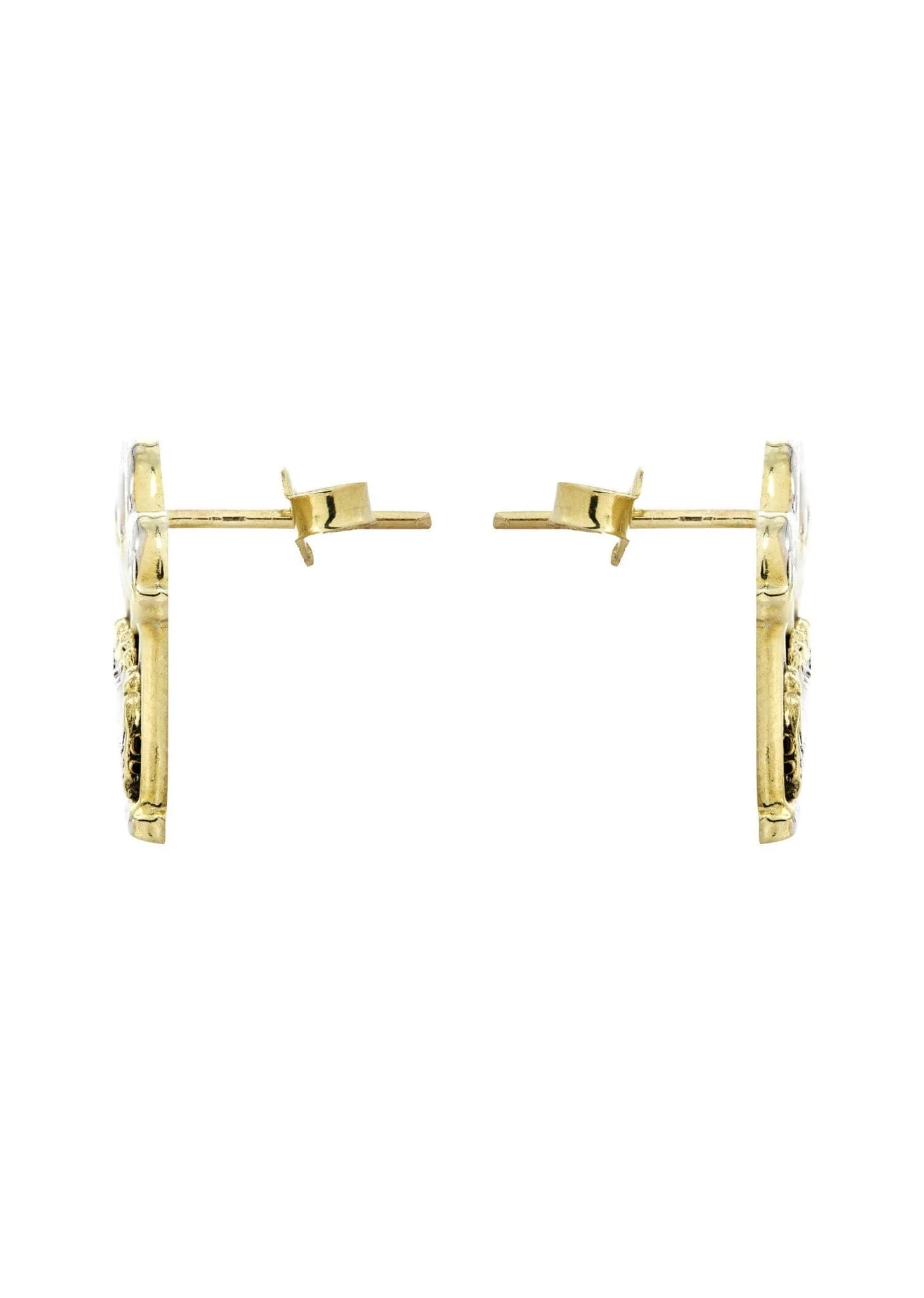 Last Supper 10K Yellow Gold Studs | Appx. Diameter 0.75 Inches - Image 3