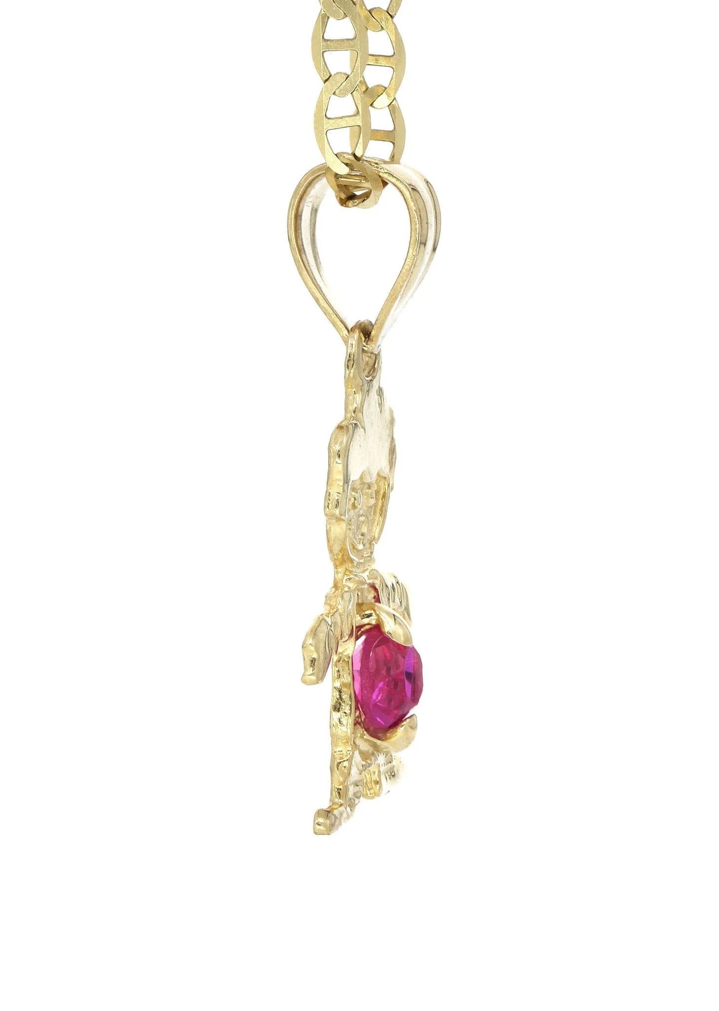 10K Yellow Gold Mariner  Children Necklace | Appx. 3 Grams - Image 4