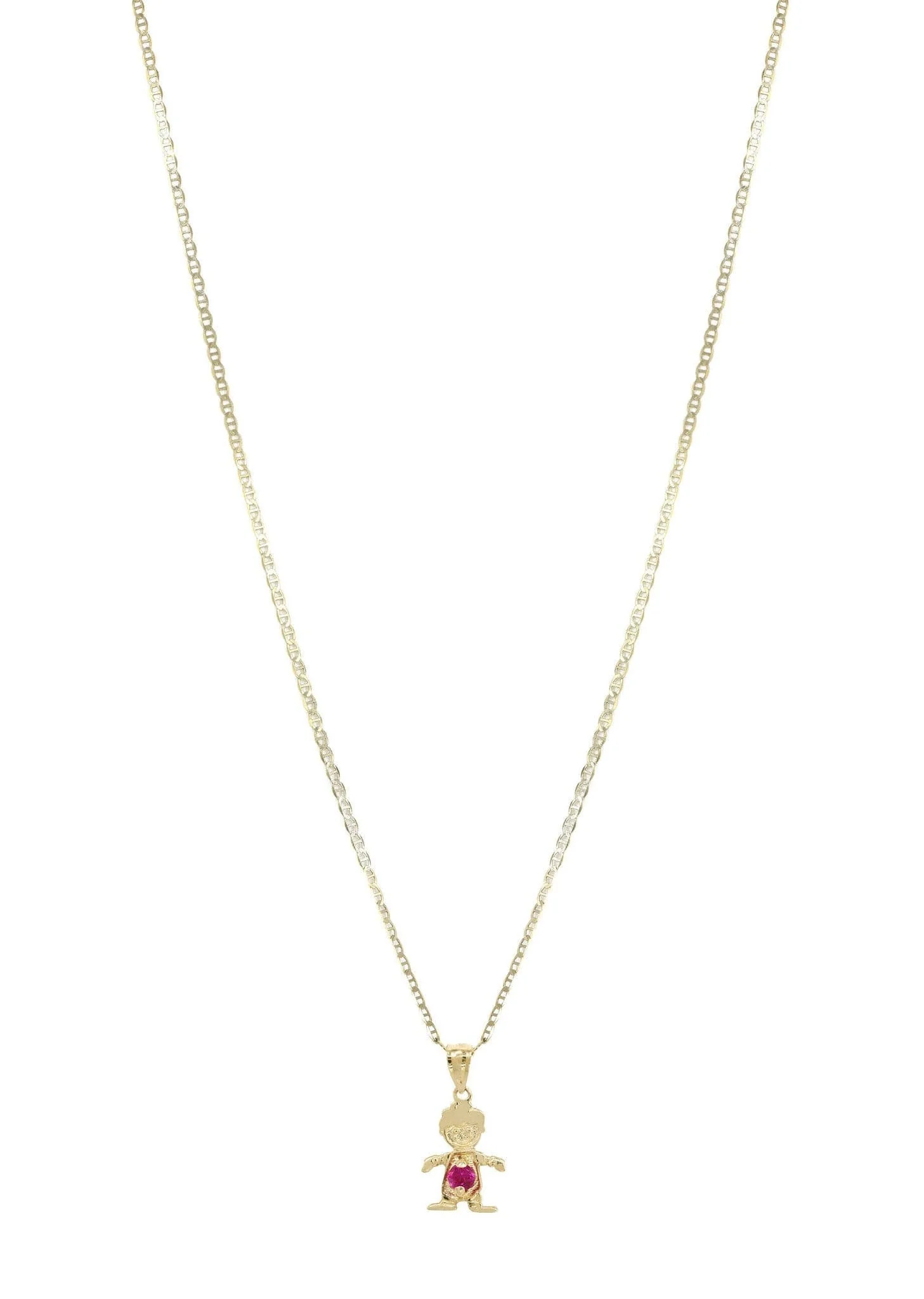 10K Yellow Gold Mariner  Children Necklace | Appx. 3 Grams - Image 5