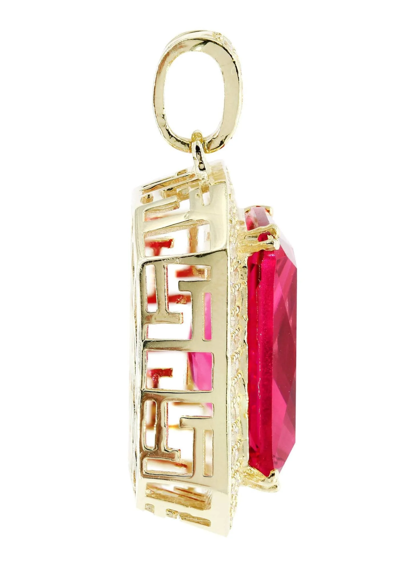 10K Gold Ruby Pendant  |  14 Grams - Image 4