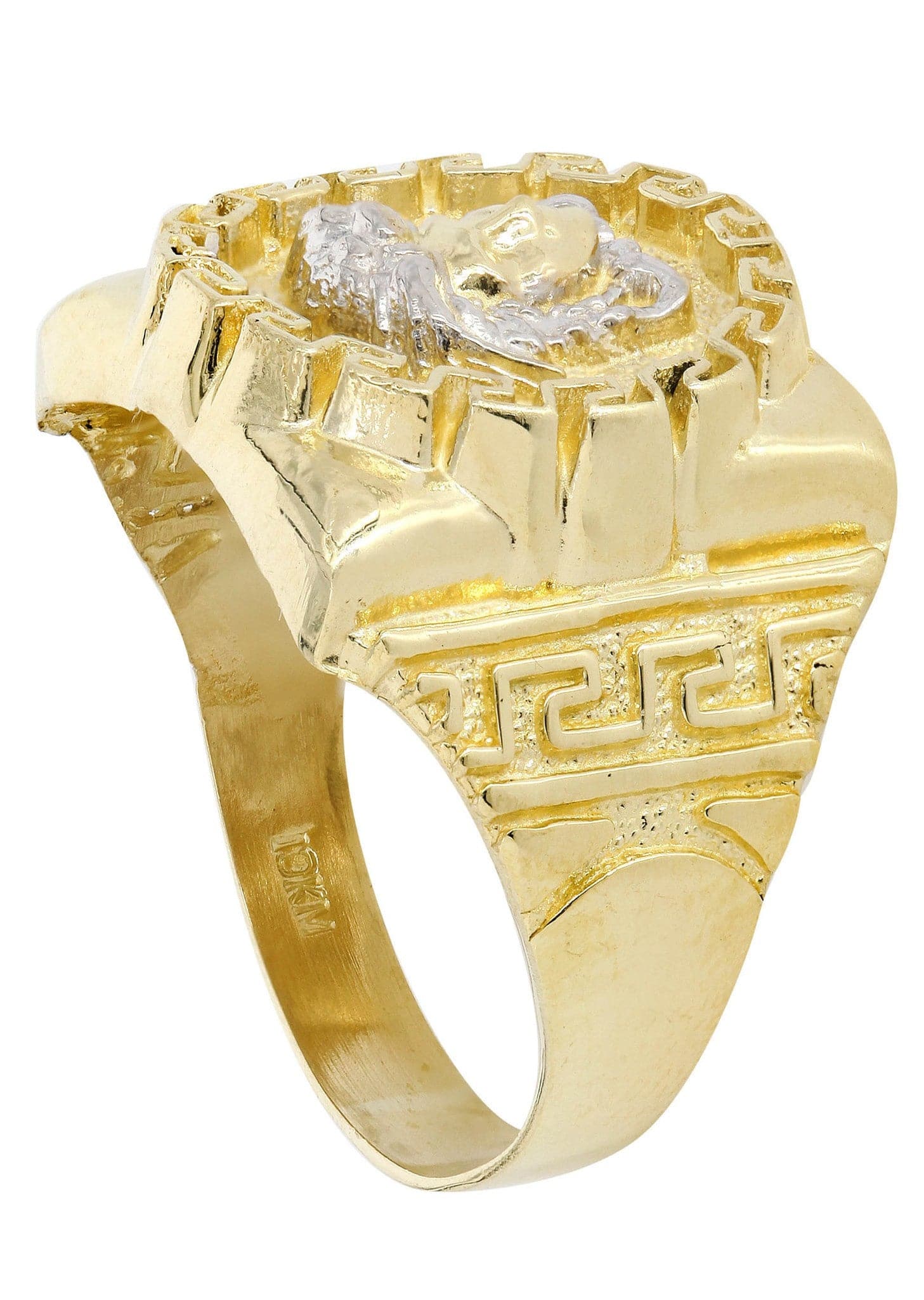10K Gold Medusa Style Mens Ring | 6.5 Grams - Image 3