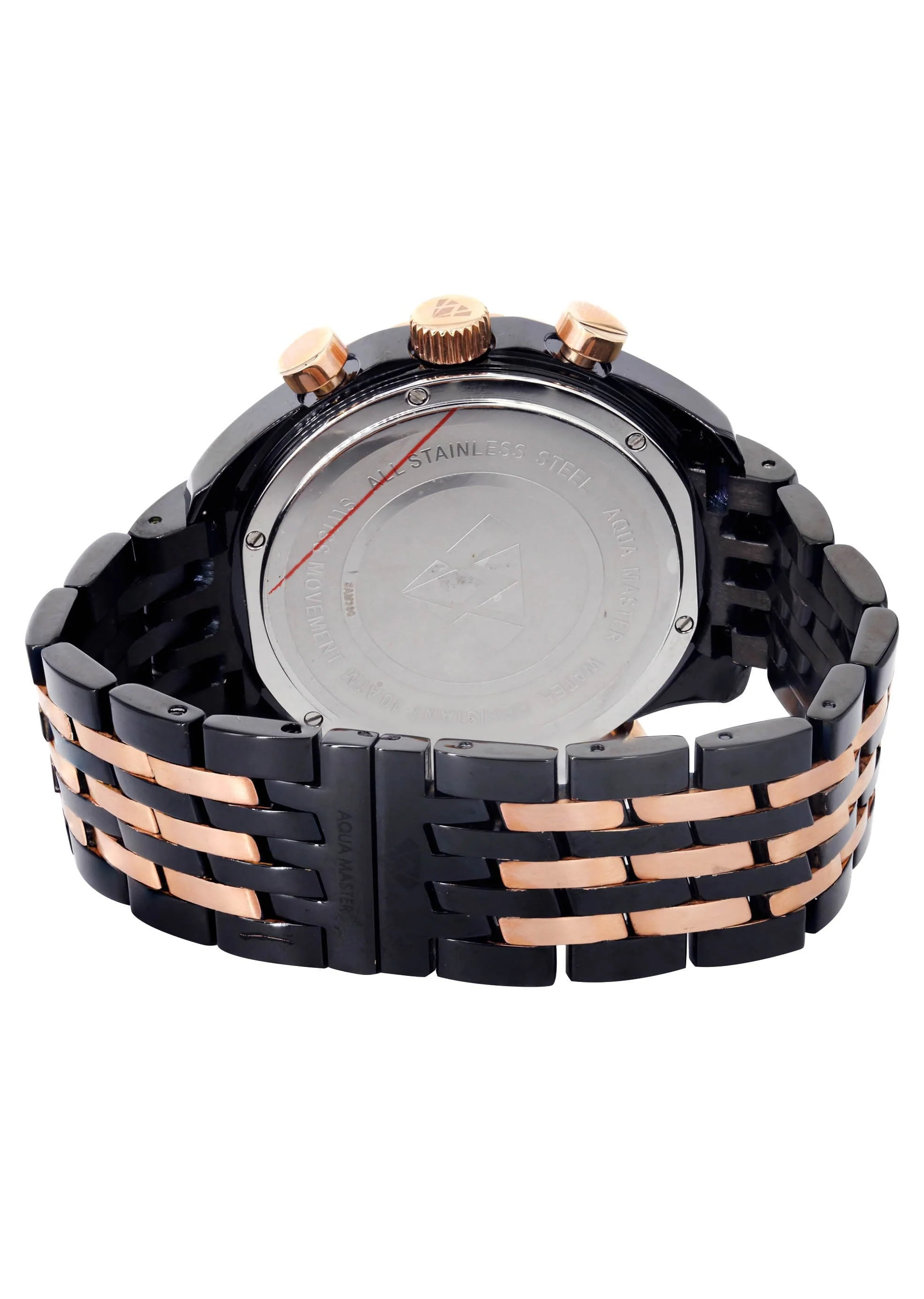Mens Black & Rose Gold Tone Diamond Watch | Appx. 1.5 Carats - Image 3