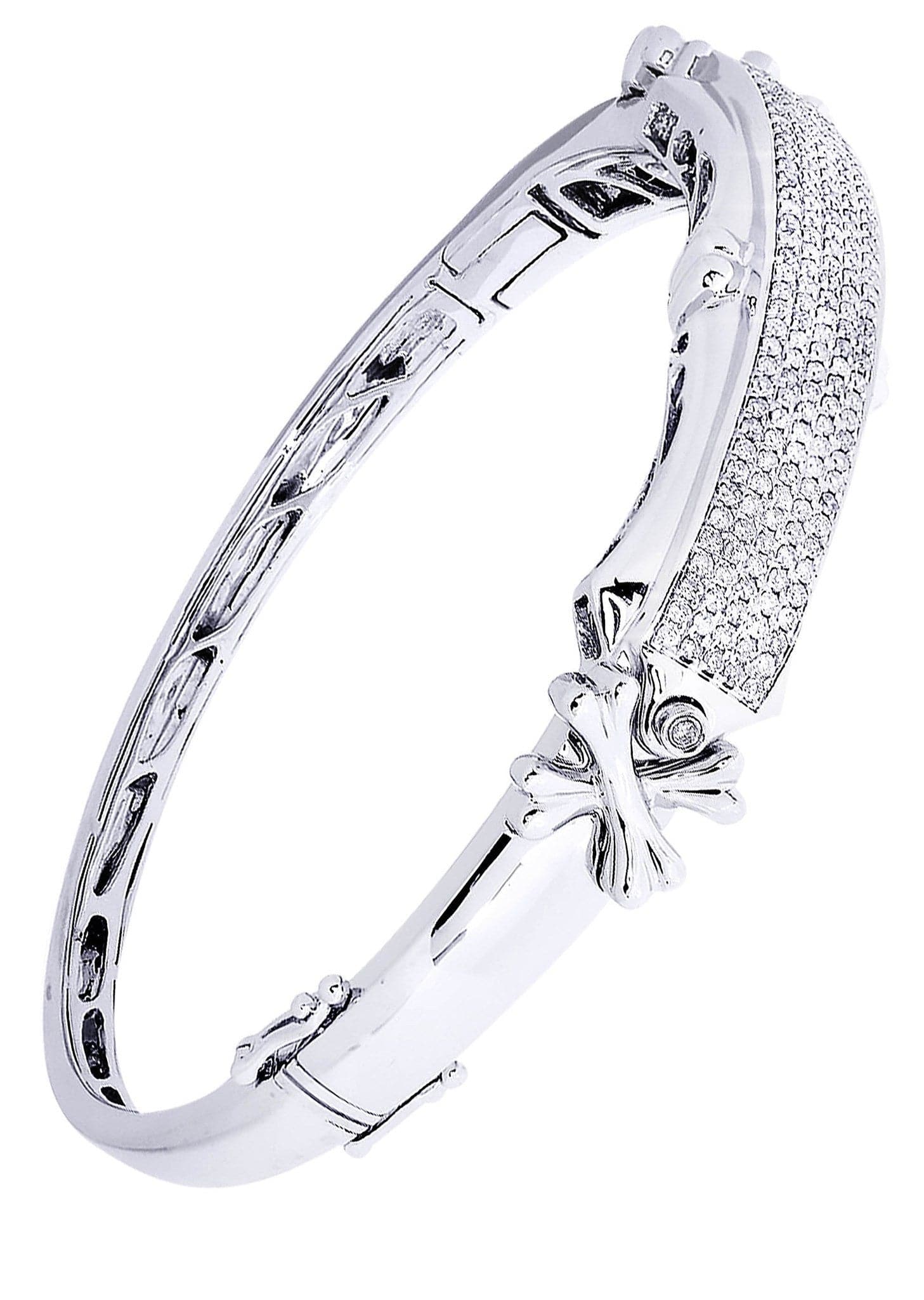 Mens Diamond Bangle White Gold| 1.54 Carats| 33.25 Grams - Image 2