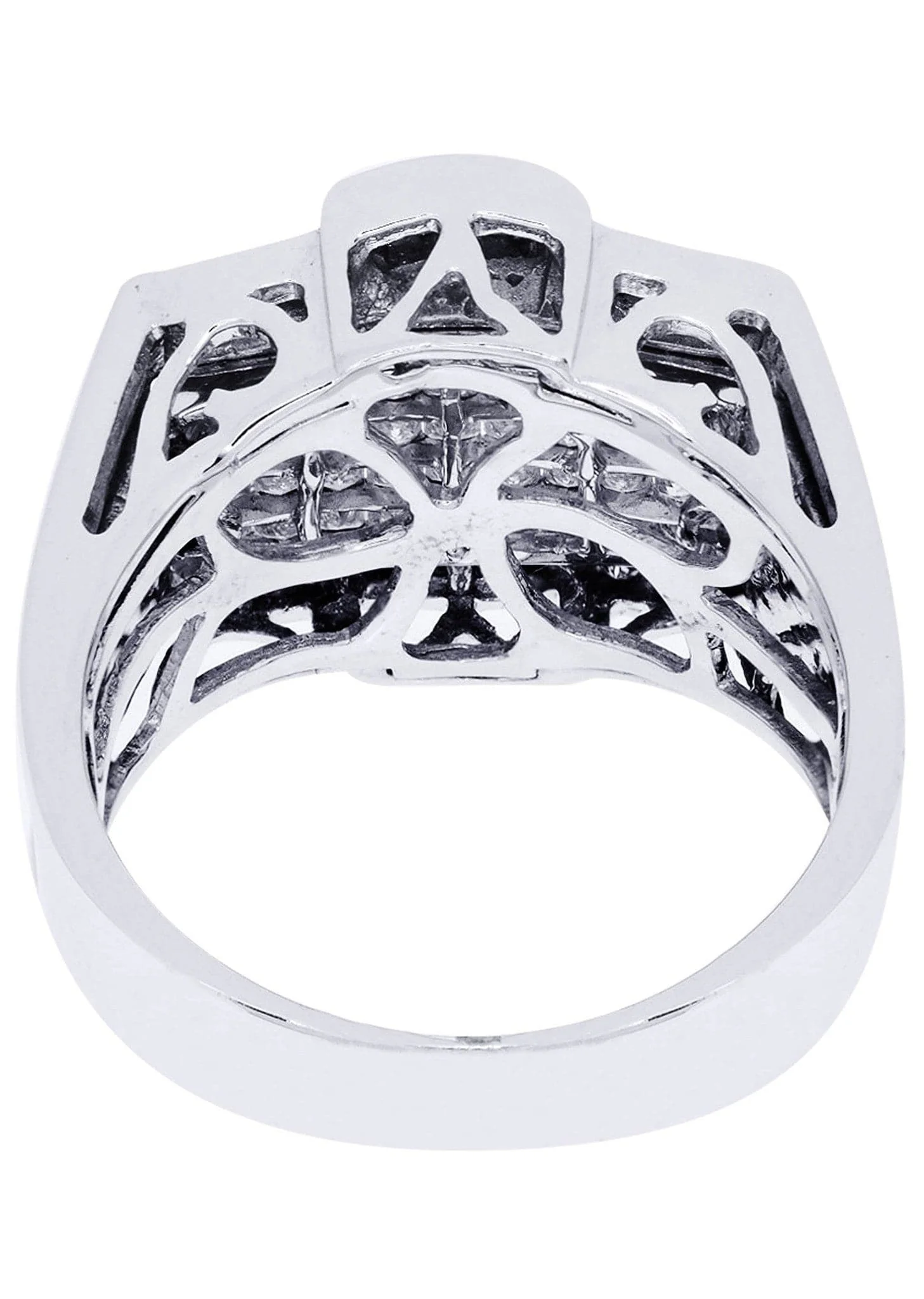 White Gold Mens Diamond Ring| 0.15 Carats| 11.55 Grams - Image 3