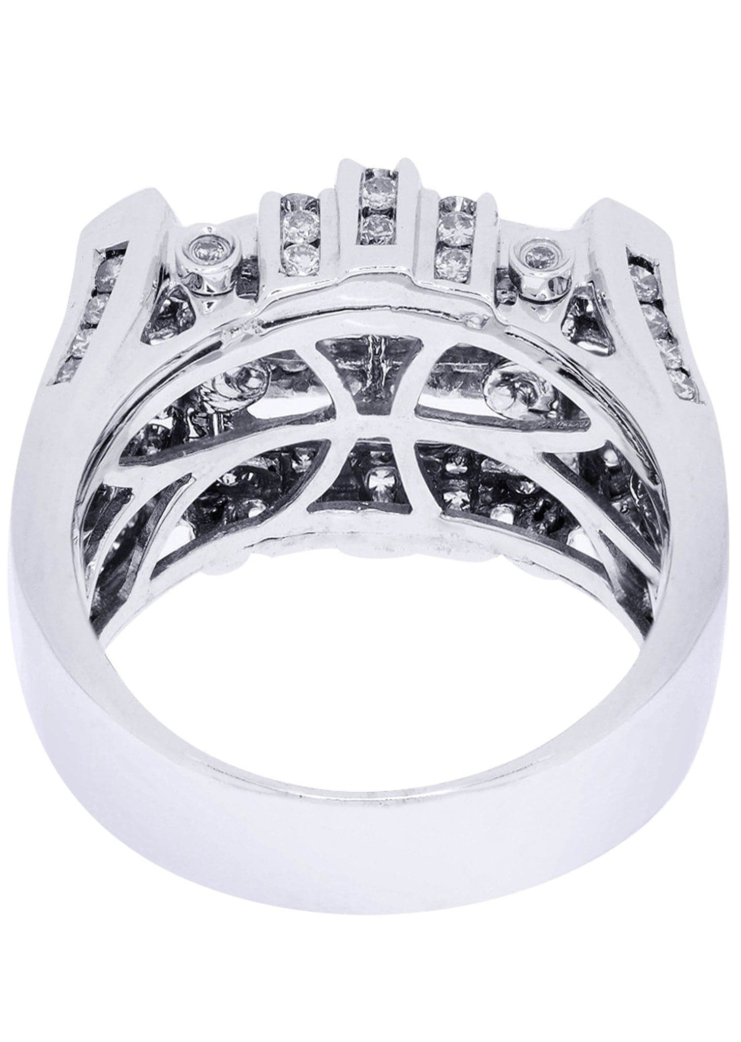 White Gold Mens Diamond Ring| 0.15 Carats| 15.75 Grams - Image 3