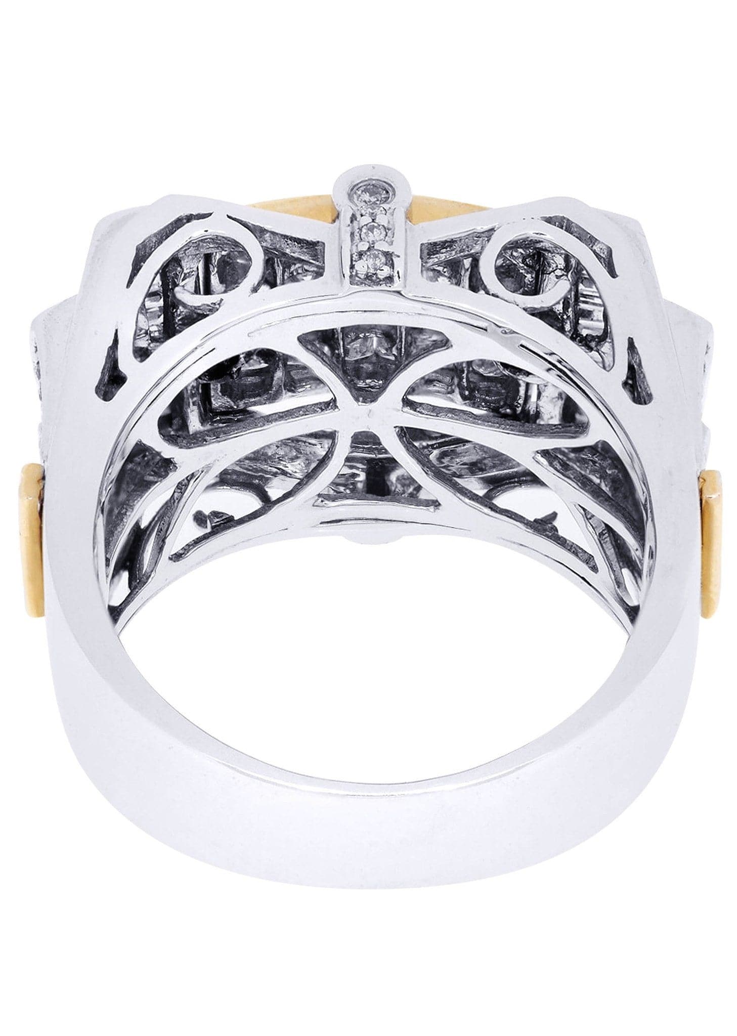 White Gold Mens Diamond Ring| 0.17 Carats| 17.34 Grams - Image 3