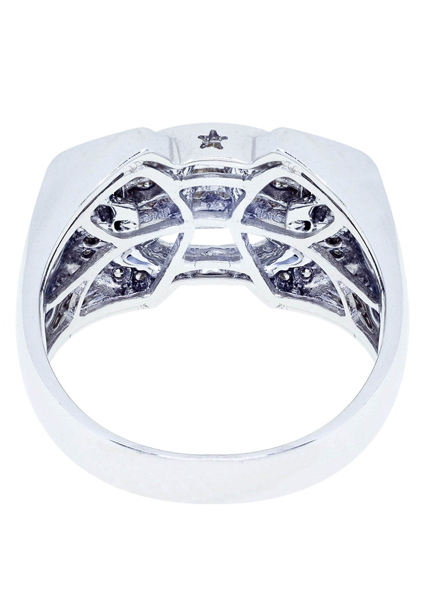 White Gold Mens Diamond Ring| 0.19 Carats| 10.01 Grams - Image 3