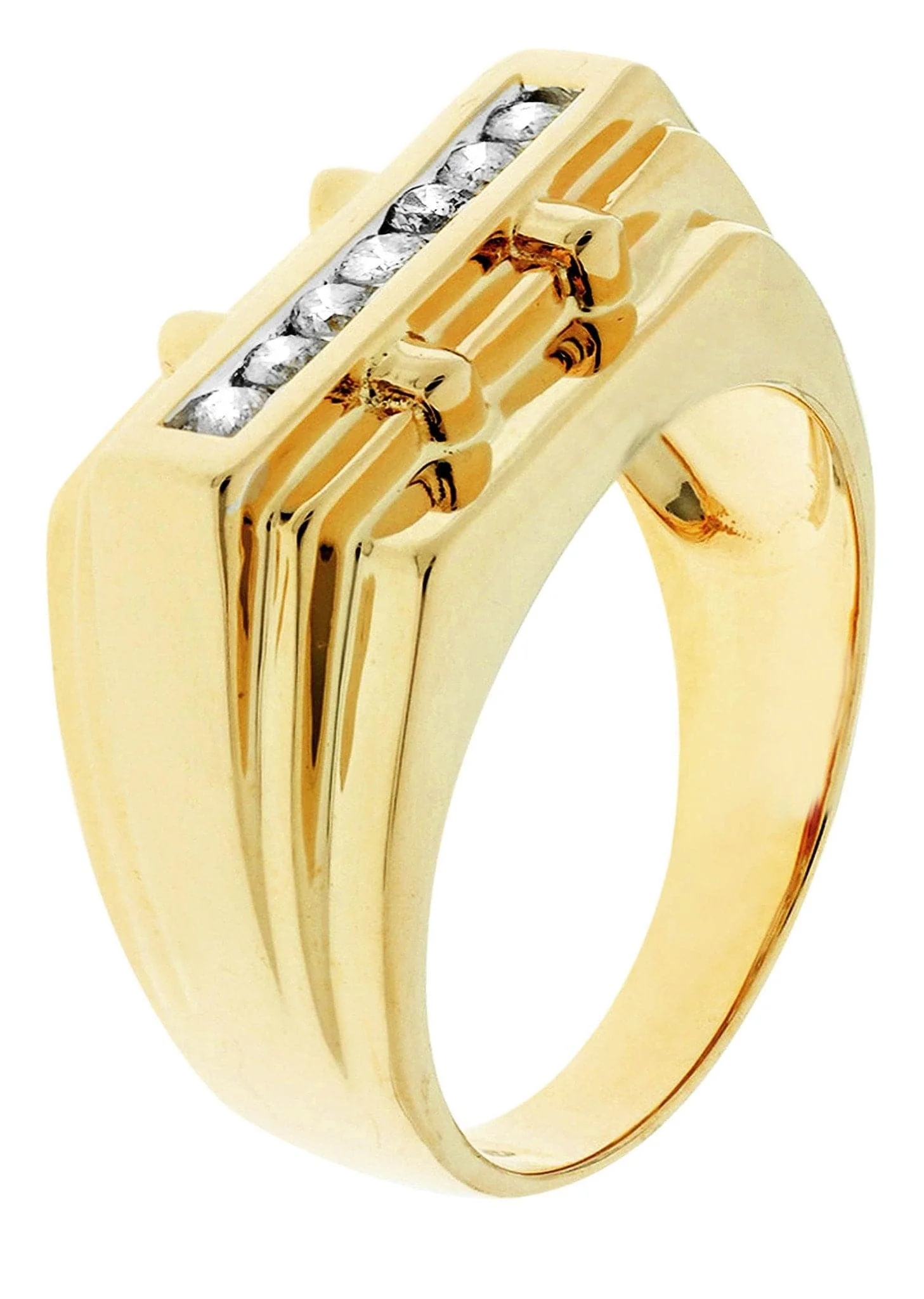 Mens Diamond Pinky Ring| 0.19 Carats| 6.77 Grams - Image 2