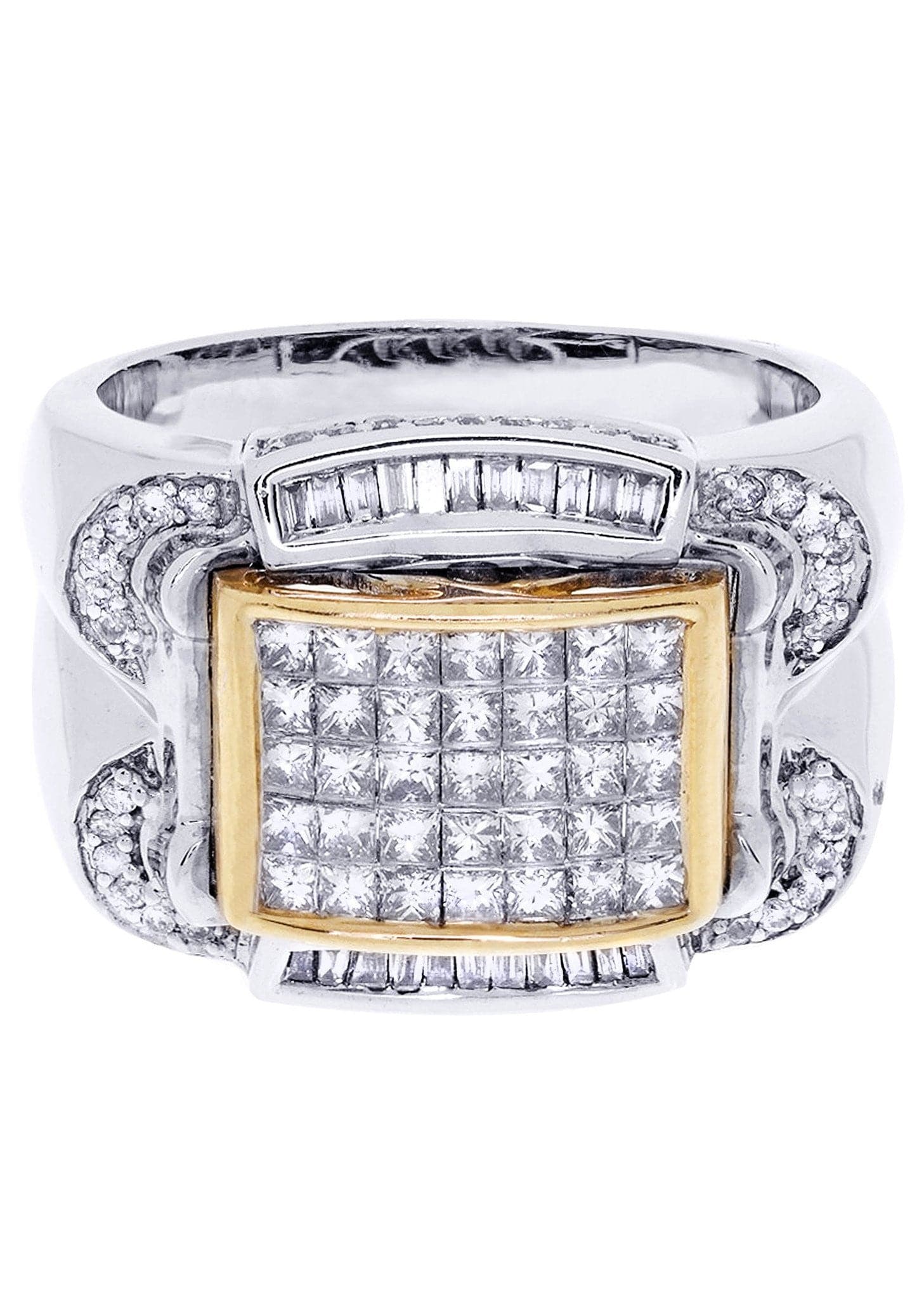 White Gold Mens Diamond Ring| 0.22 Carats| 14.17 Grams