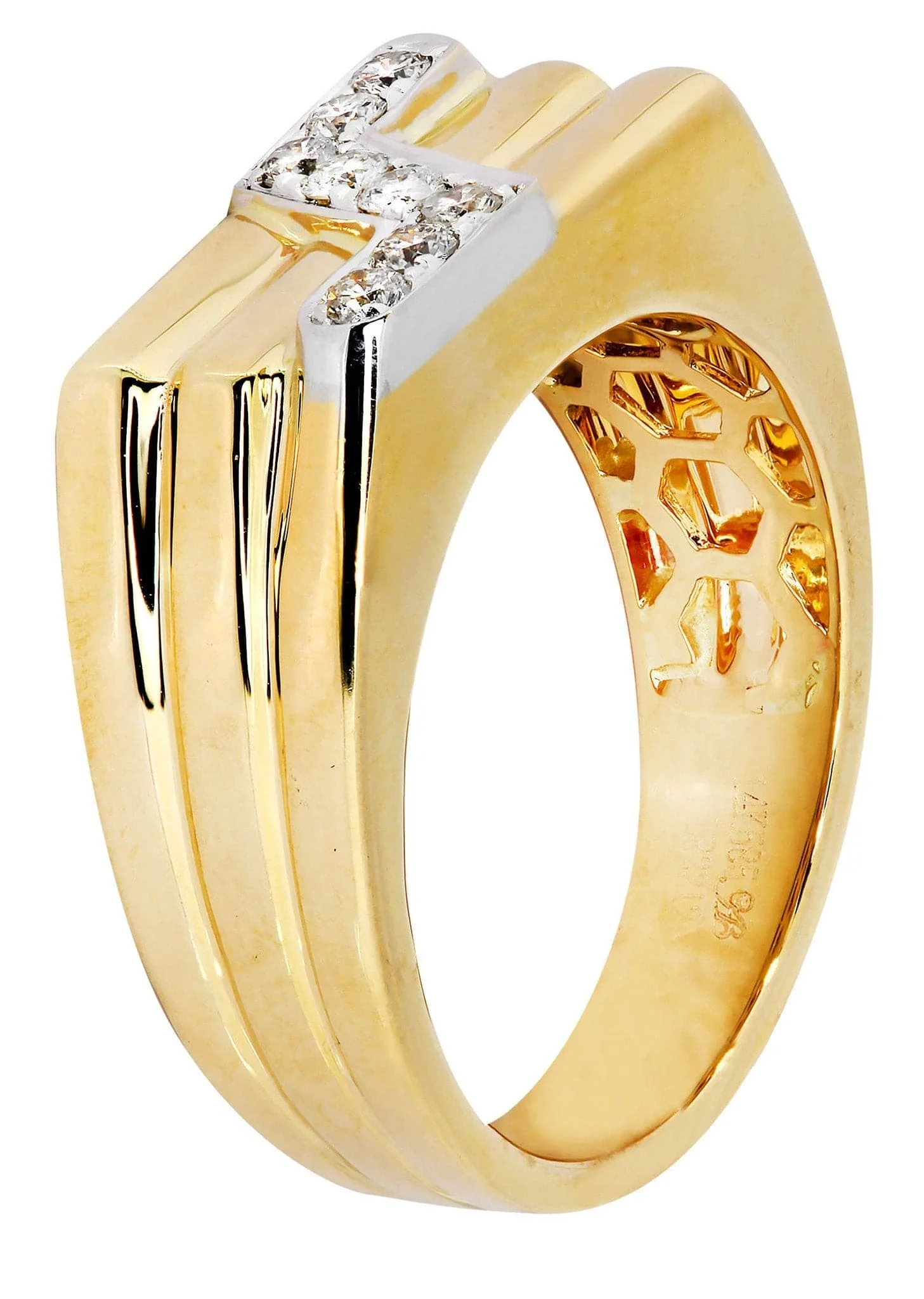 Mens Diamond Pinky Ring| 0.28 Carats| 8.73 Grams - Image 2