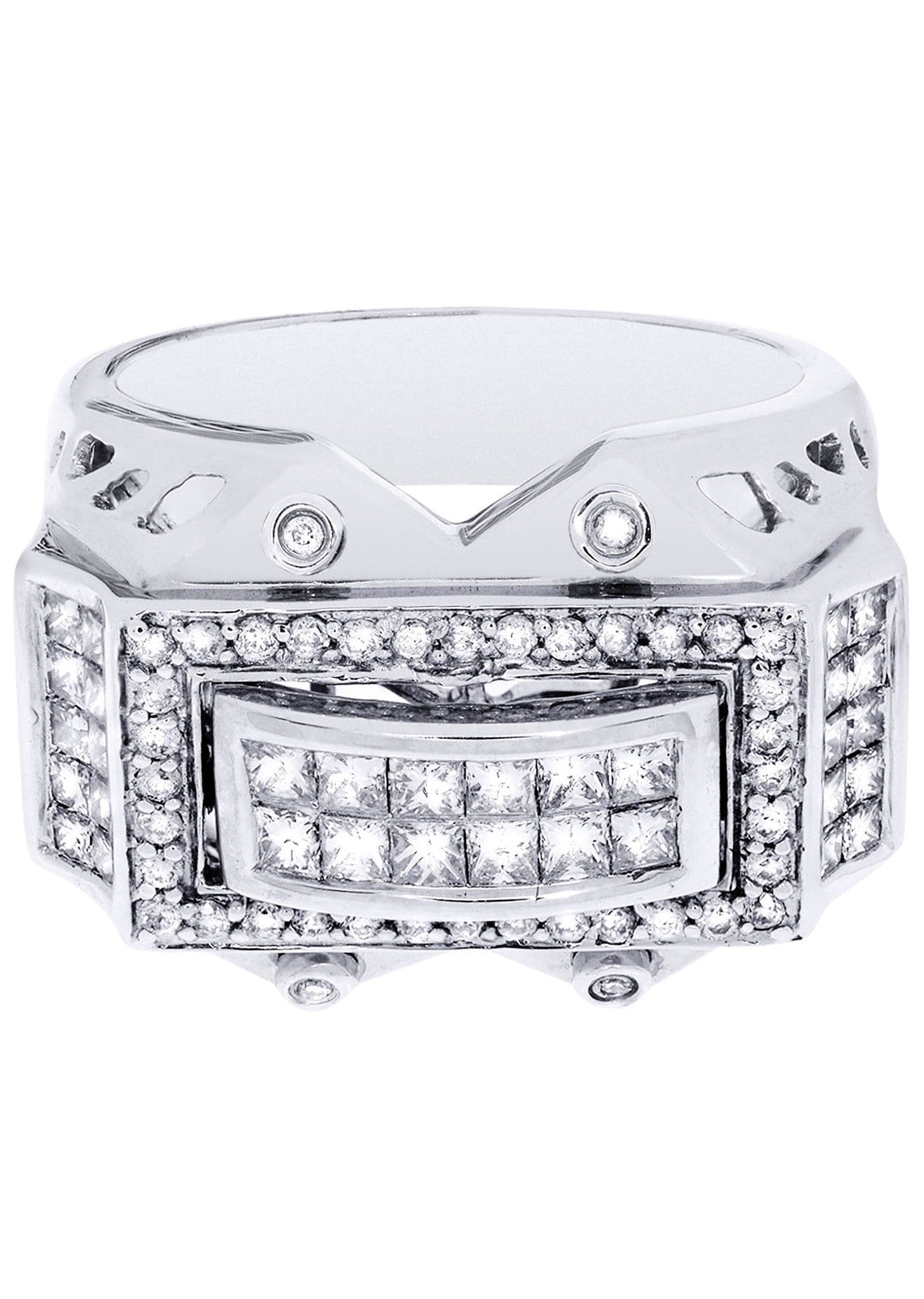 White Gold Mens Diamond Ring| 0.31 Carats| 14.52 Grams