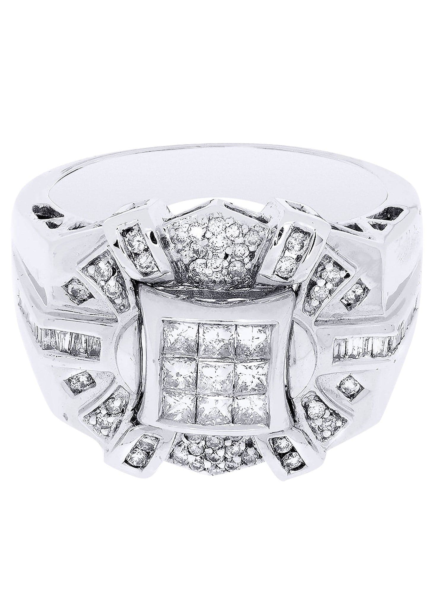 White Gold Mens Diamond Ring| 0.32 Carats| 12.47 Grams