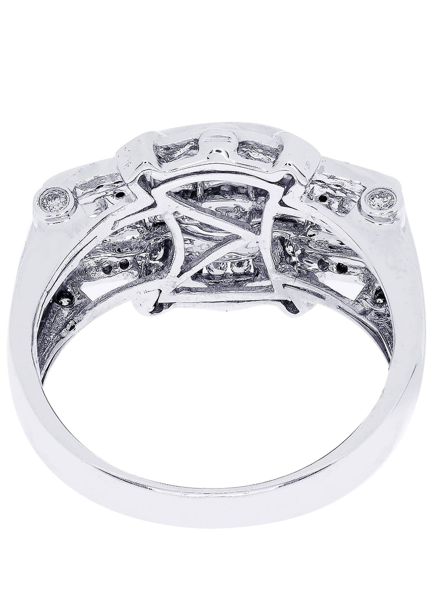 White Gold Mens Diamond Ring| 0.33 Carats| 8.57 Grams - Image 3
