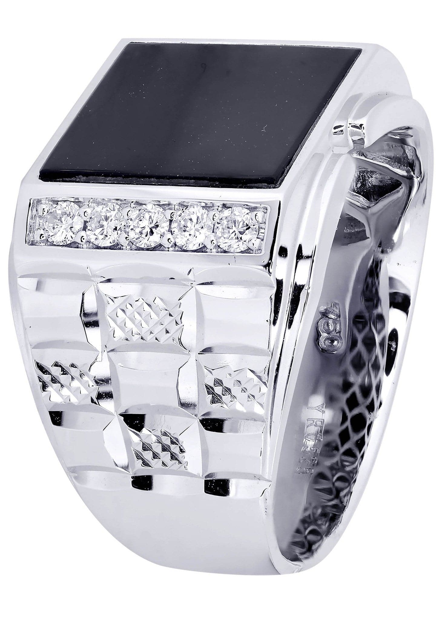 White Gold Pinky Diamond Ring| 0.34 Carats| 10.5 Grams - Image 2