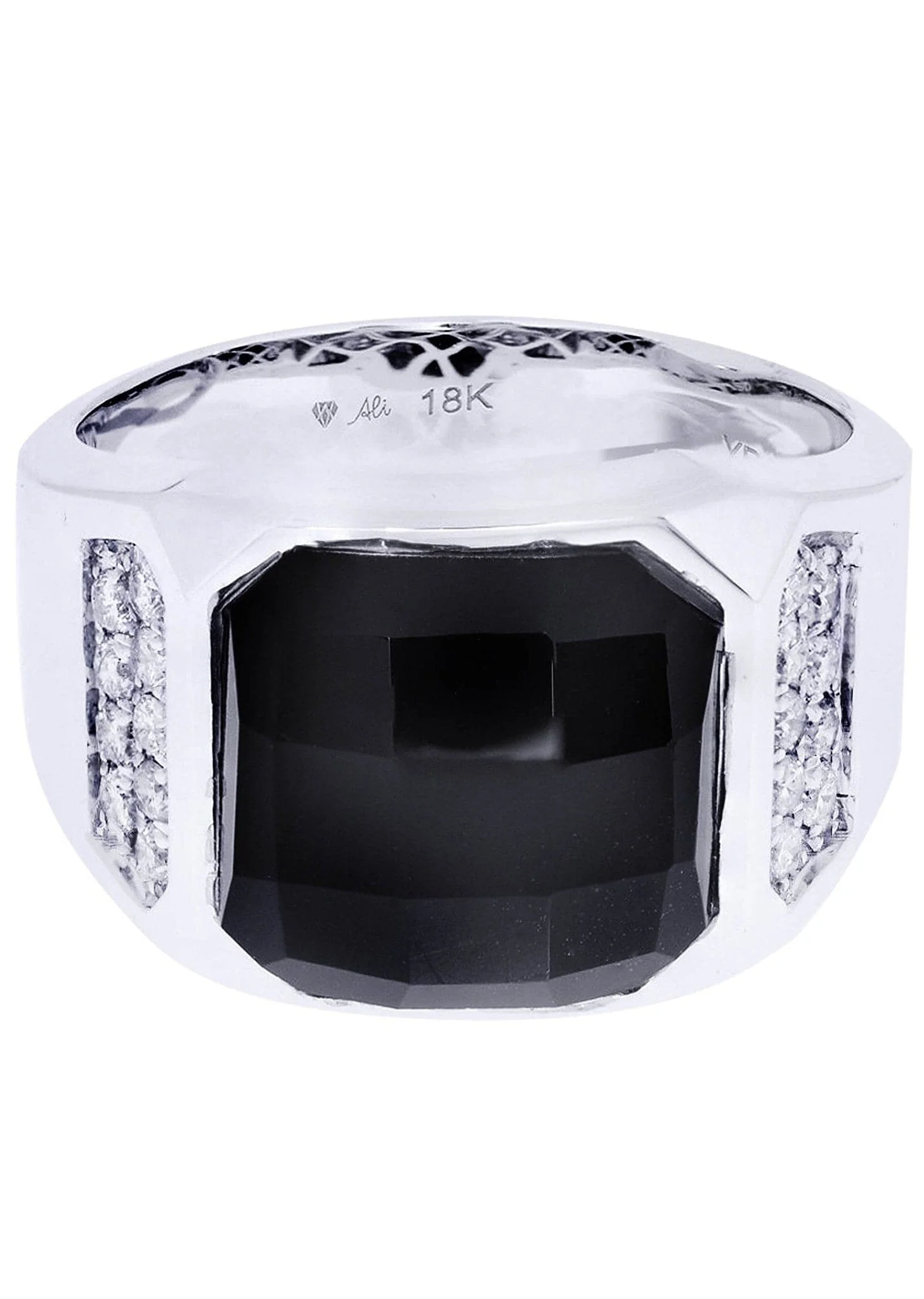 White Gold Pinky Diamond Ring| 0.37 Carats| 10.03 Grams