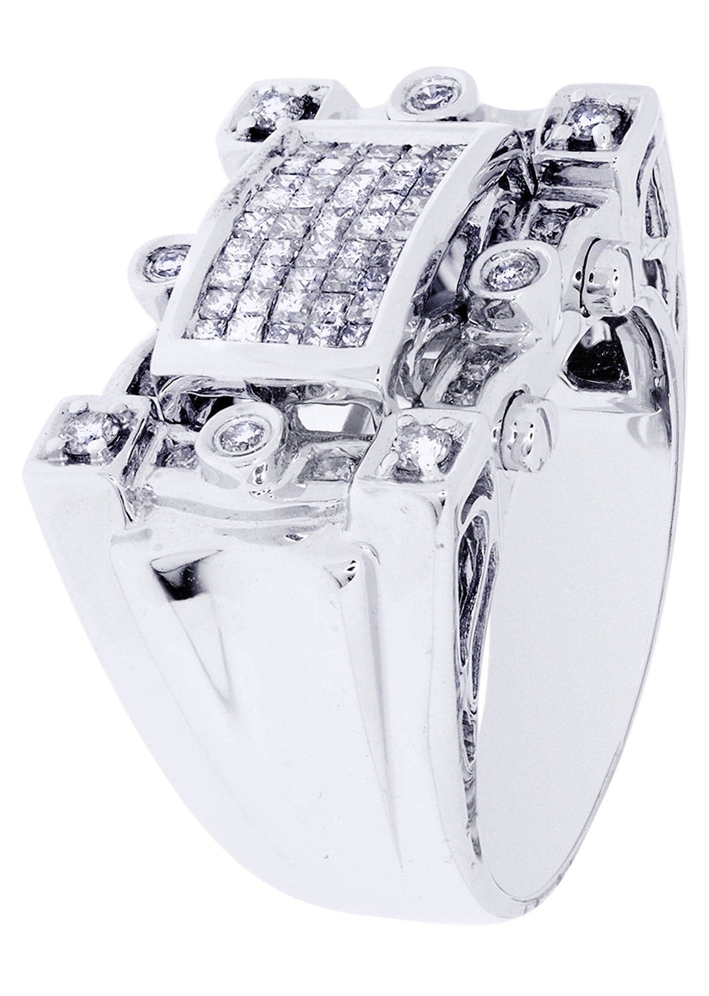 White Gold Mens Diamond Ring| 0.37 Carats| 13.7 Grams - Image 2