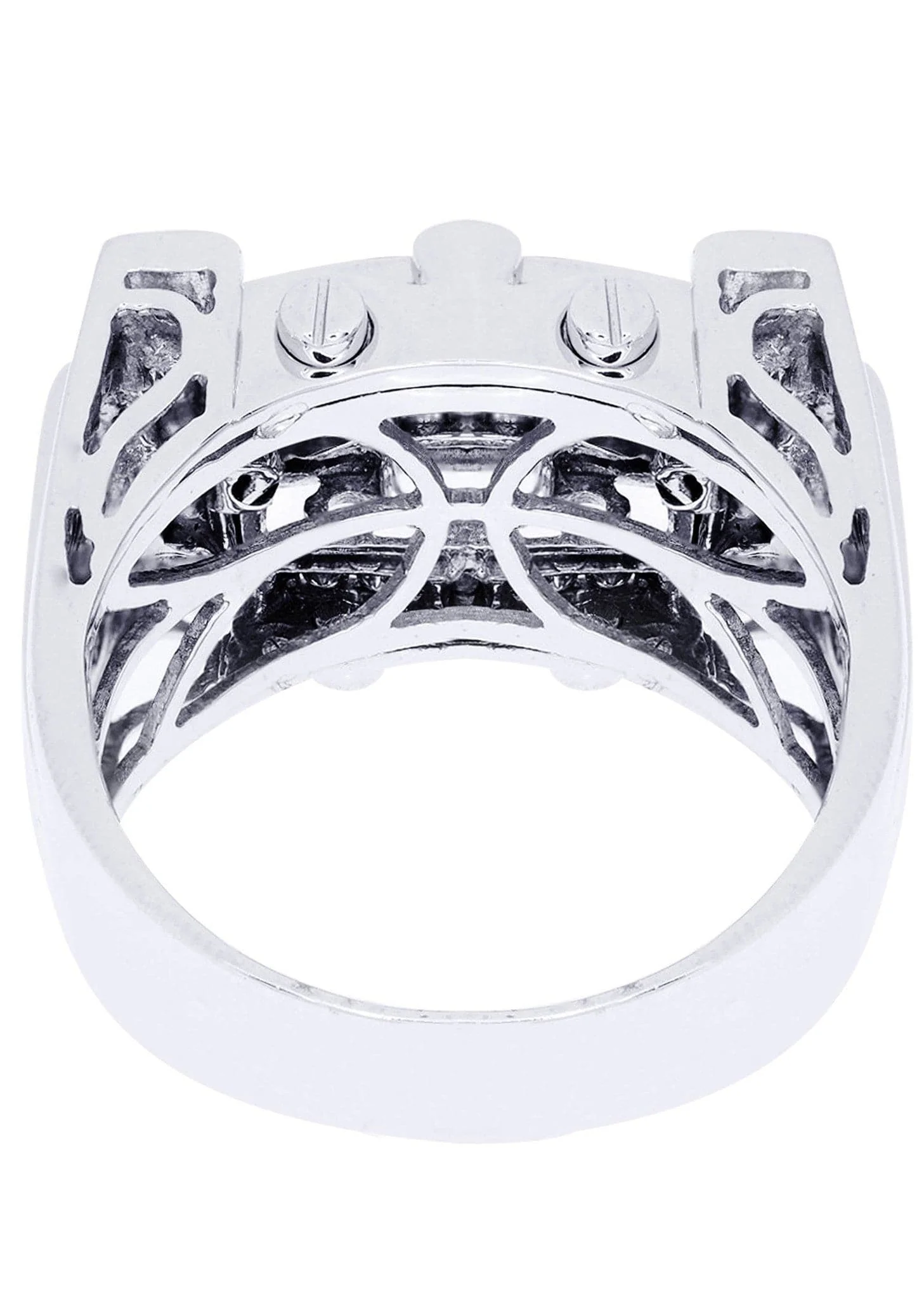 White Gold Mens Diamond Ring| 0.37 Carats| 13.7 Grams - Image 3