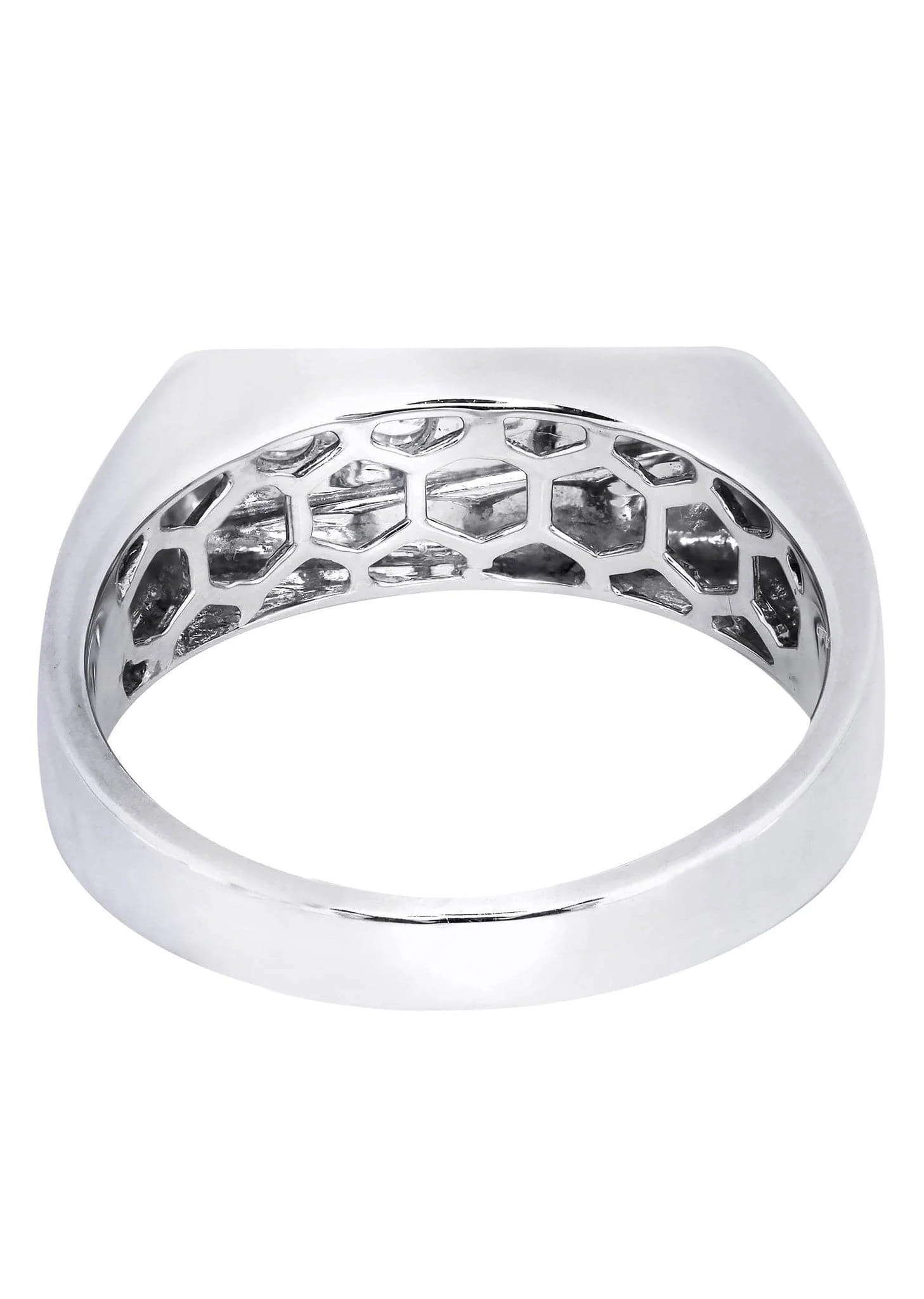 White Gold Mens Diamond Ring| 0.41 Carats| 8.57 Grams - Image 3