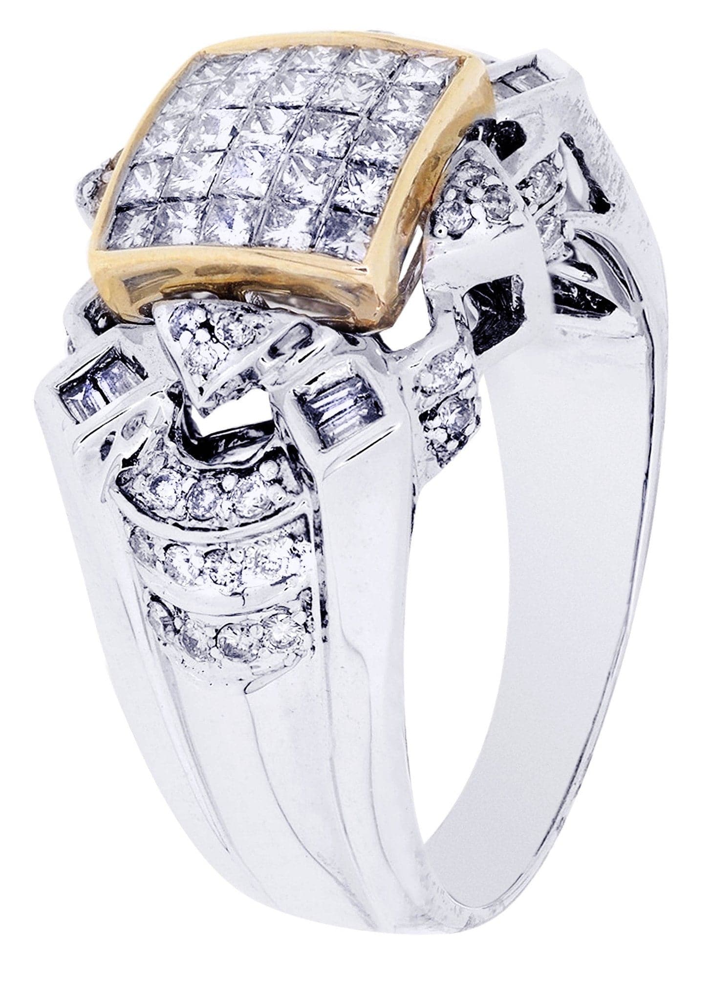 White Gold Mens Diamond Ring| 0.42 Carats| 10.2 Grams - Image 2