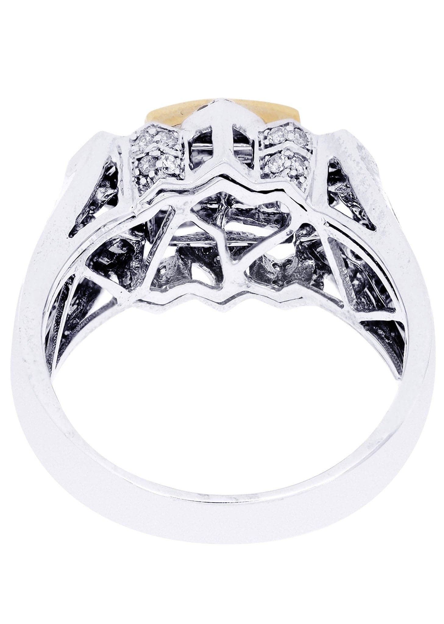 White Gold Mens Diamond Ring| 0.42 Carats| 10.2 Grams - Image 3