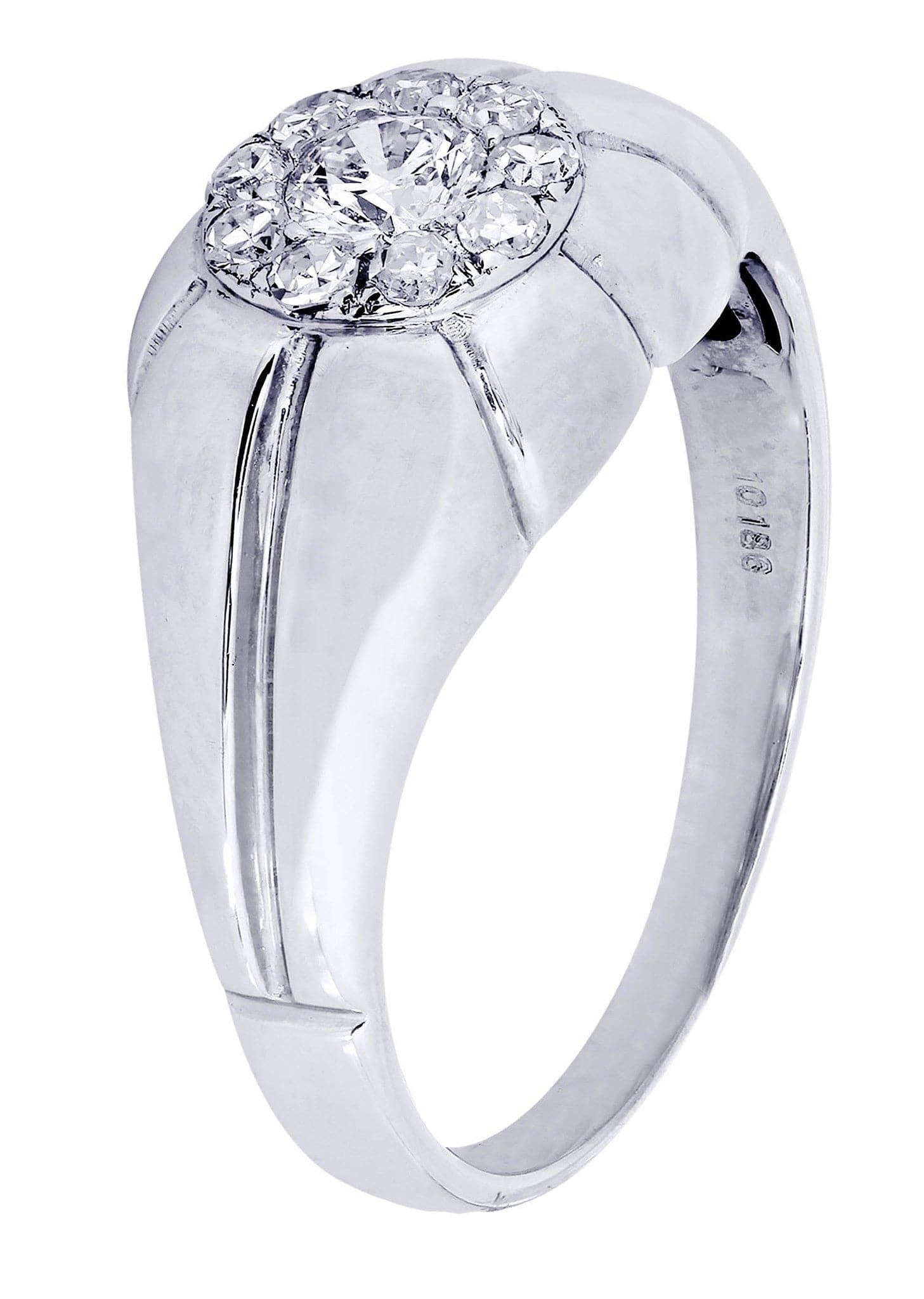 White Gold Mens Diamond Ring| 0.43 Carats| 5.79 Grams - Image 2